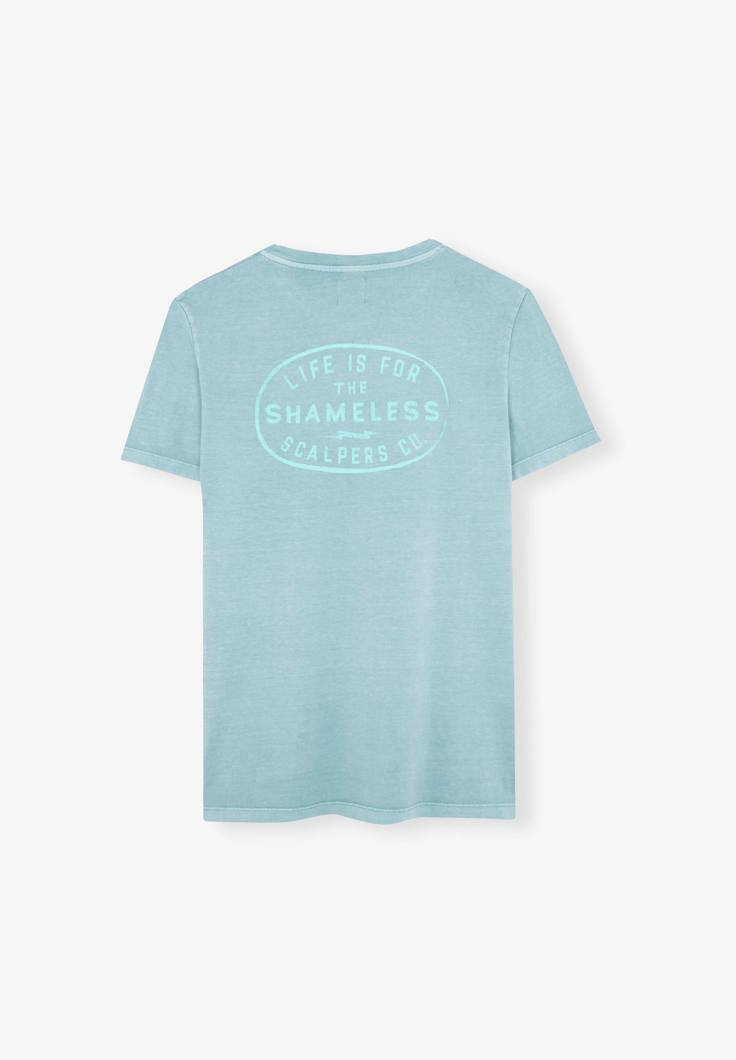 CAMISETA LAVADA PRINT CONTRASTE