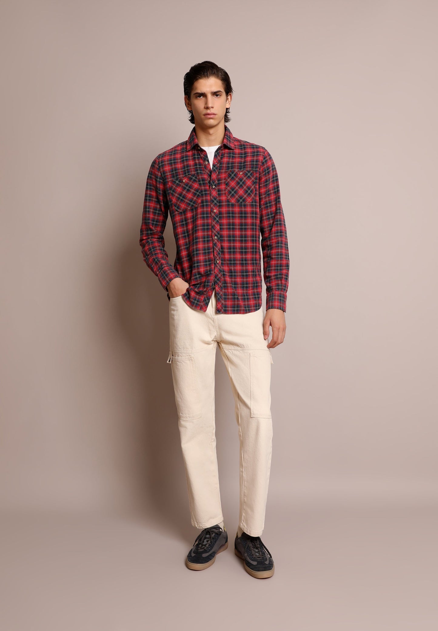 CAMISA CUADROS BOLSILLOS