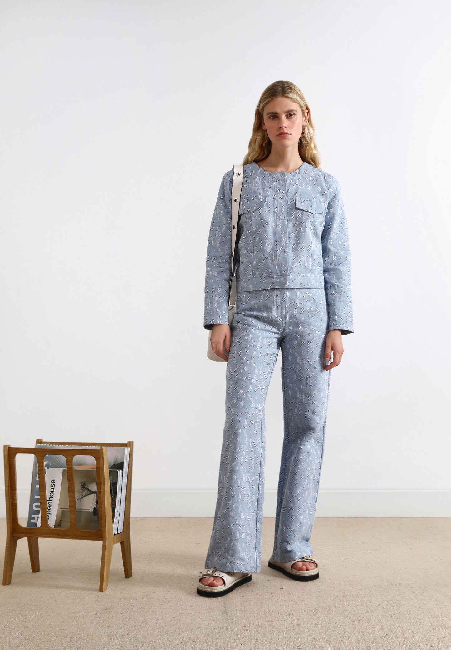 CHAQUETA DENIM JACQUARD