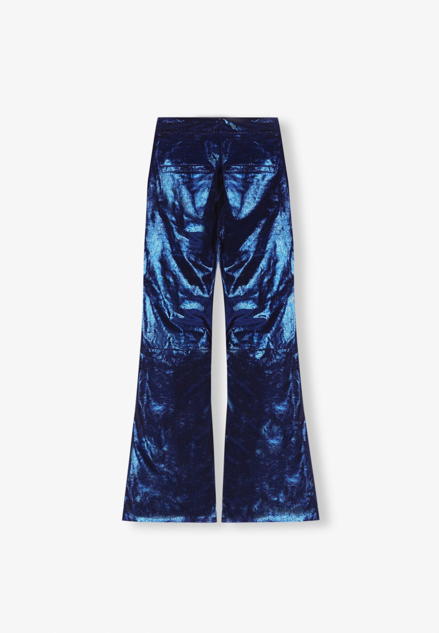 PANTALÓN FLARE METALIZADO