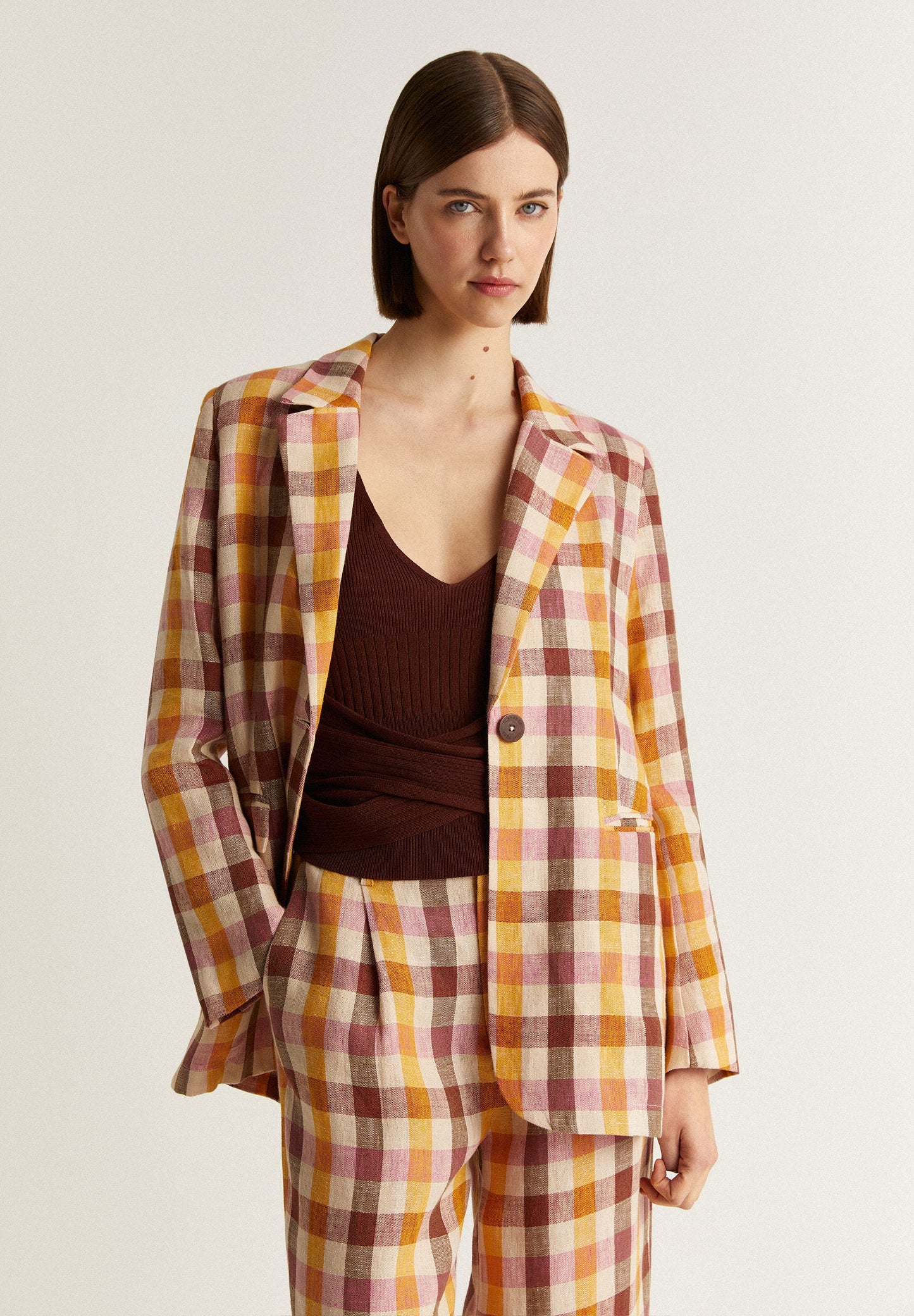 BLAZER VICHY LINO
