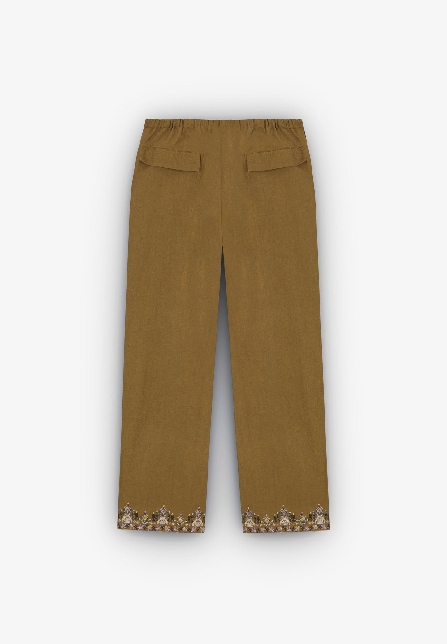 PANTALÓN DETALLE BORDADO ÉTNICO