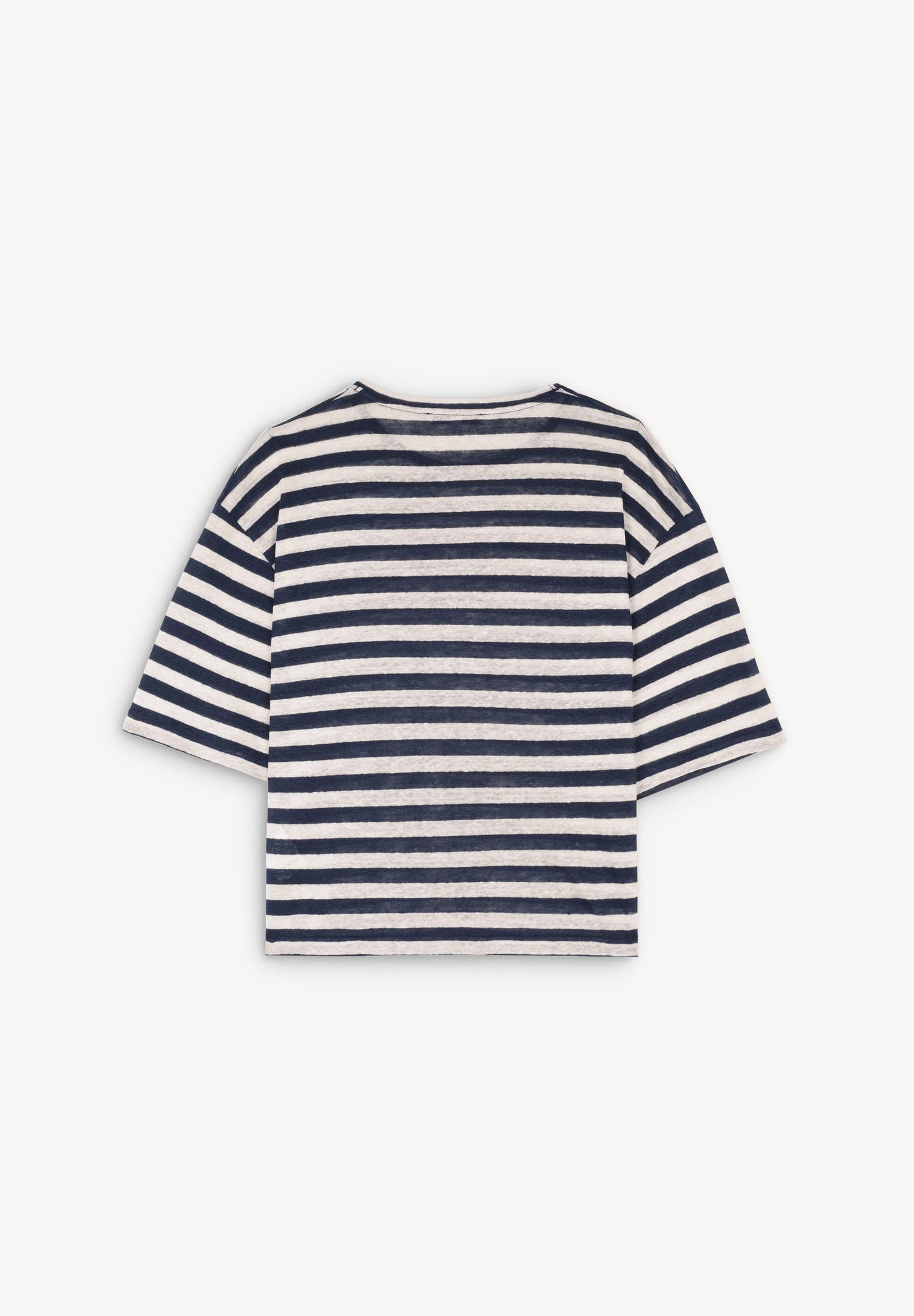 CAMISETA RAYAS LINO