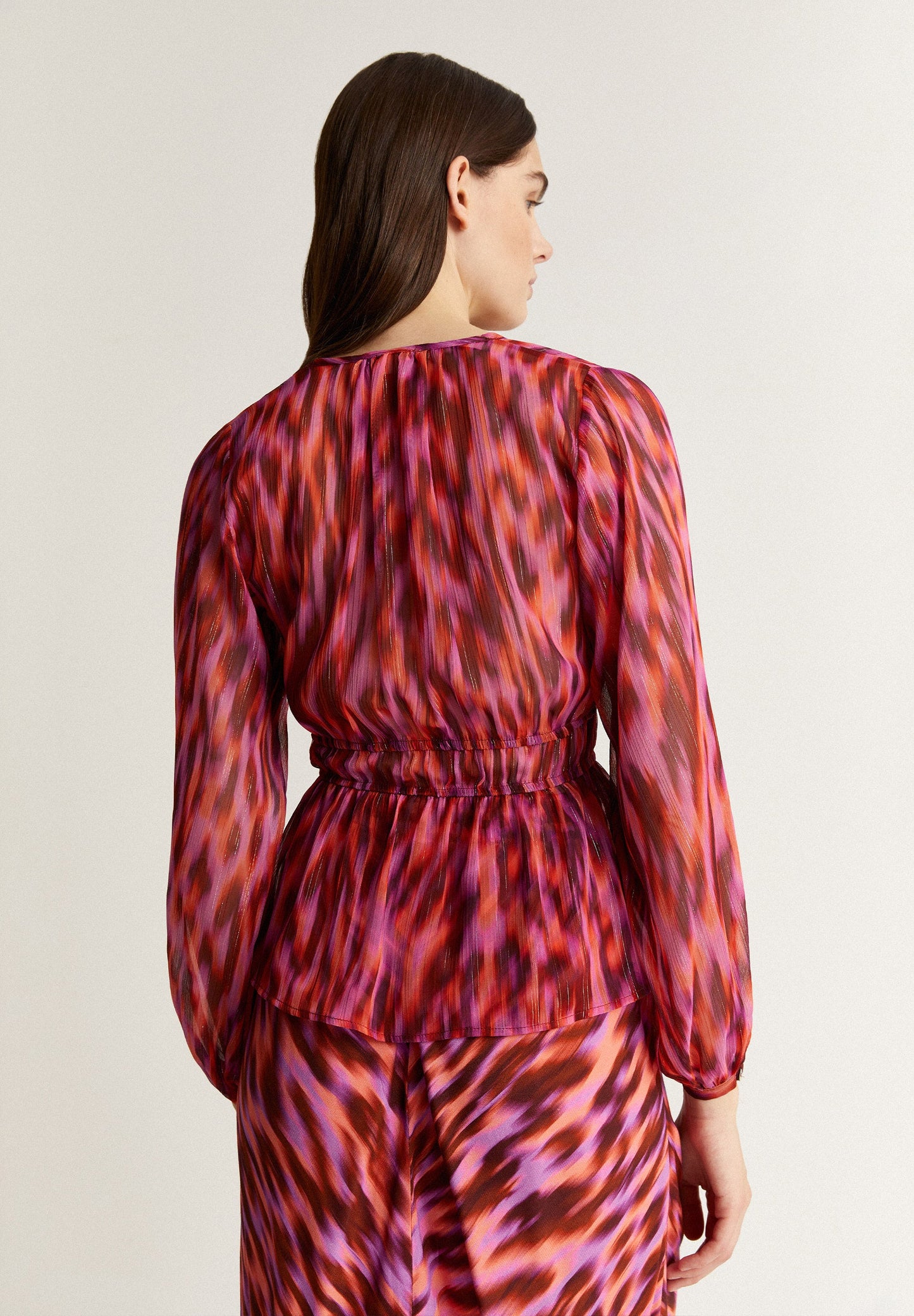 BLUSA ESTAMPADA LUREX