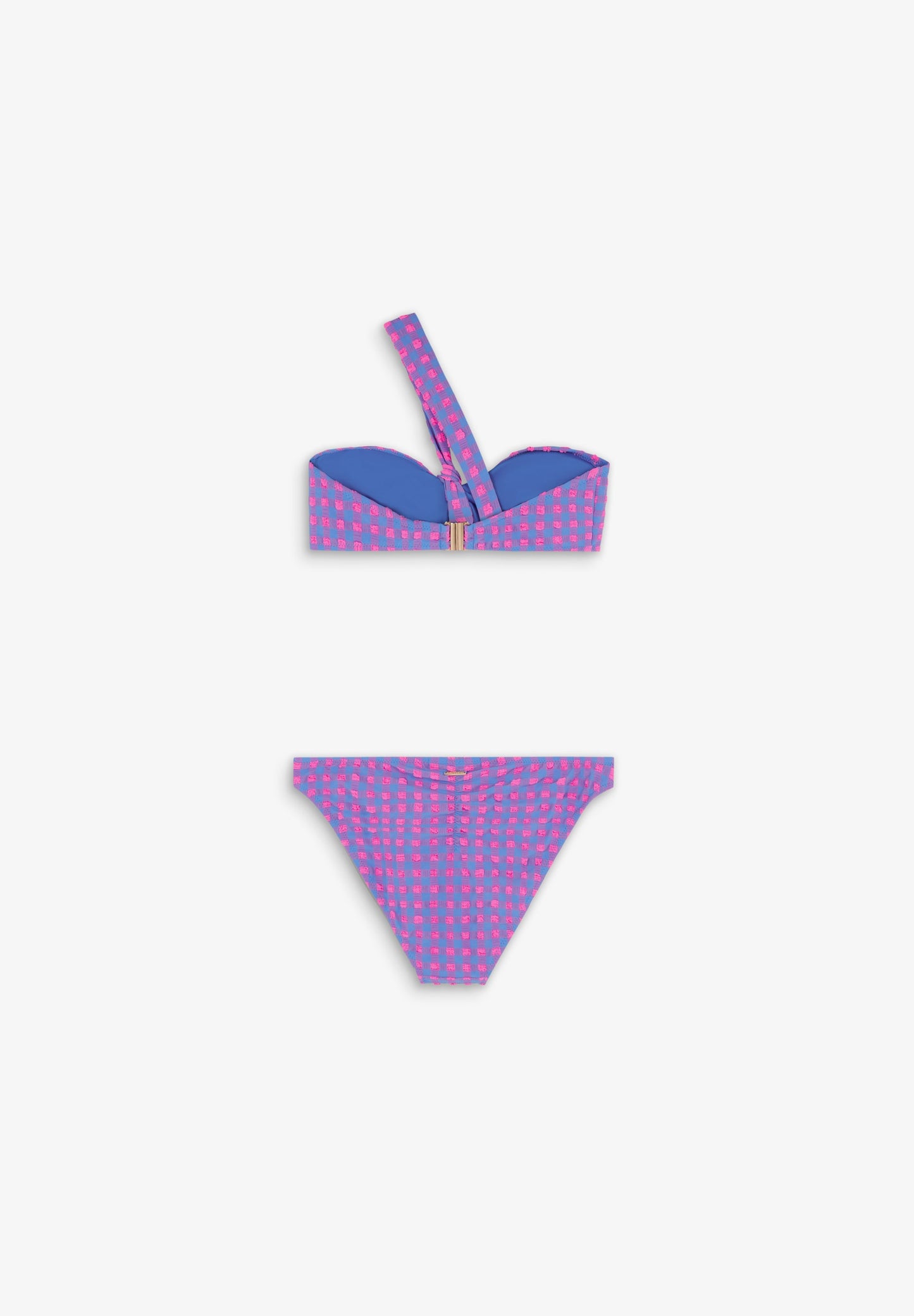 BIKINI VICHY LUREX ASIMÉTRICO