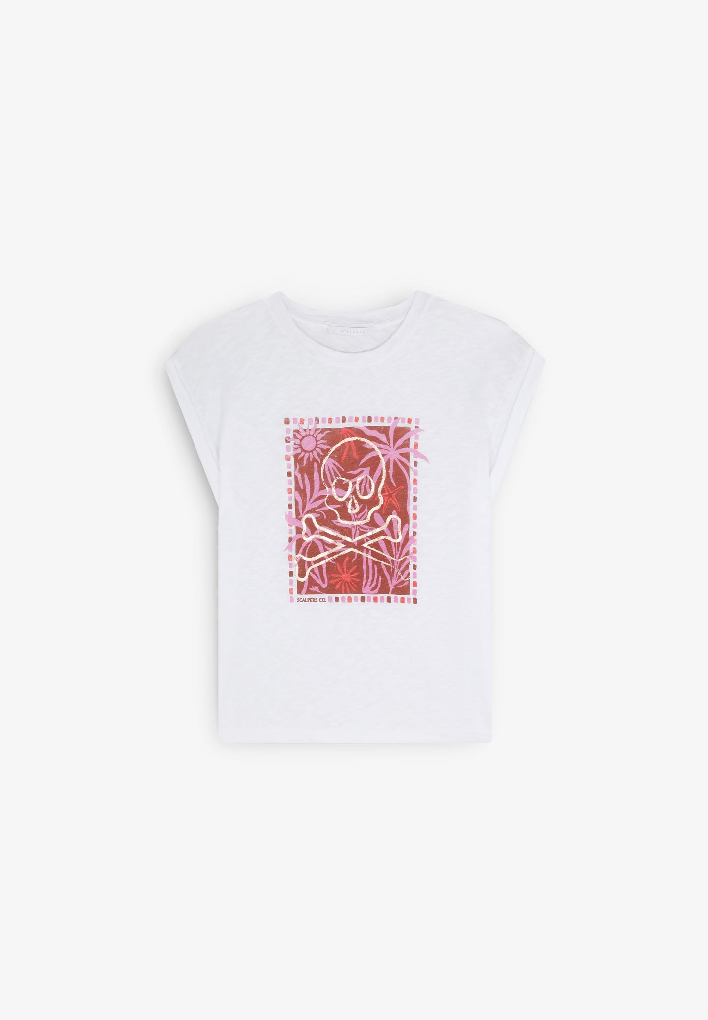 CAMISETA PRINT FRONTAL VUELTA MANGA