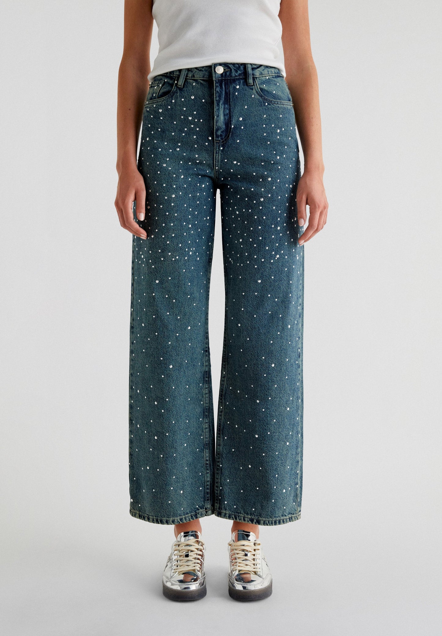 JEANS RECTOS TACHAS