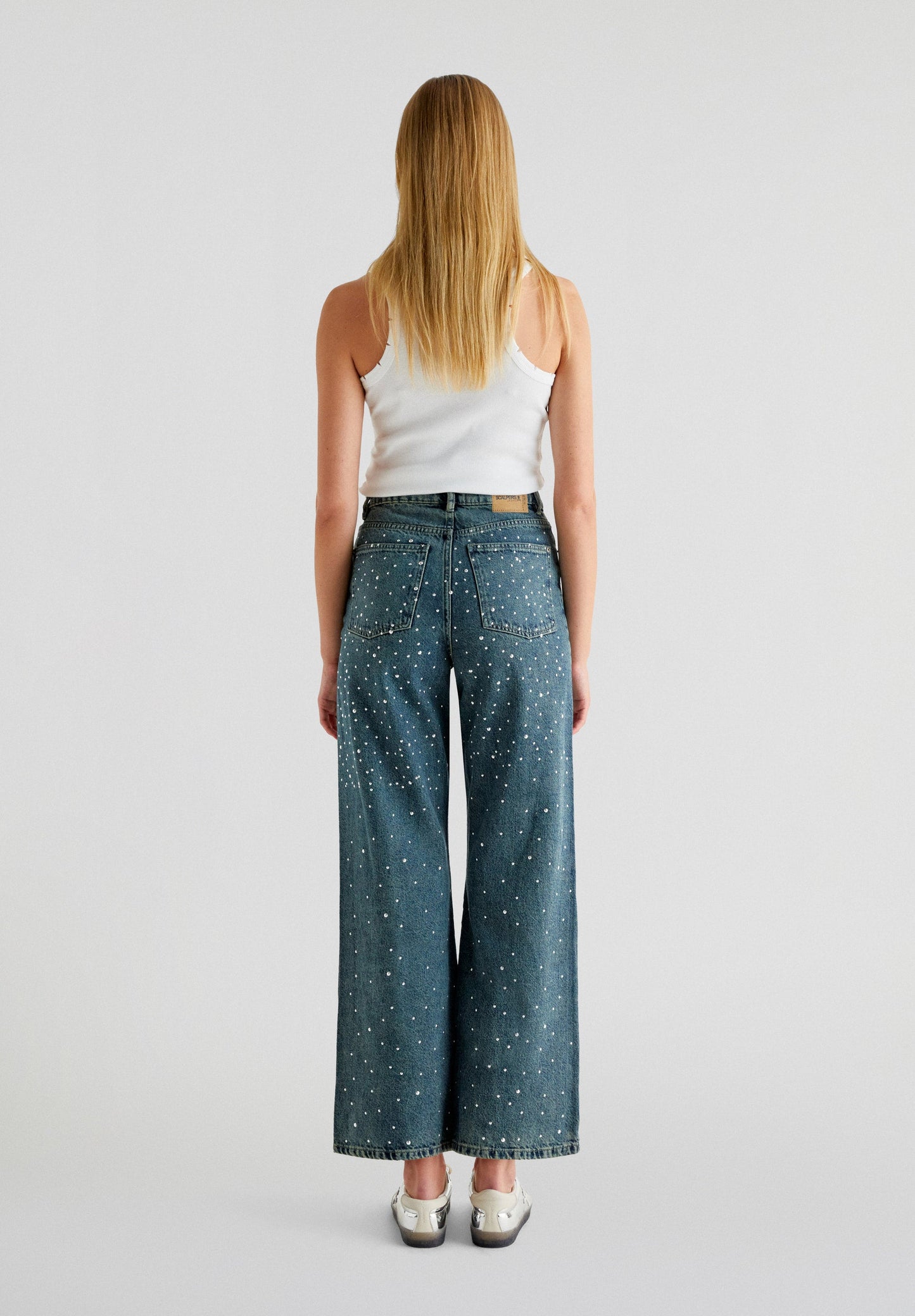 JEANS RECTOS TACHAS
