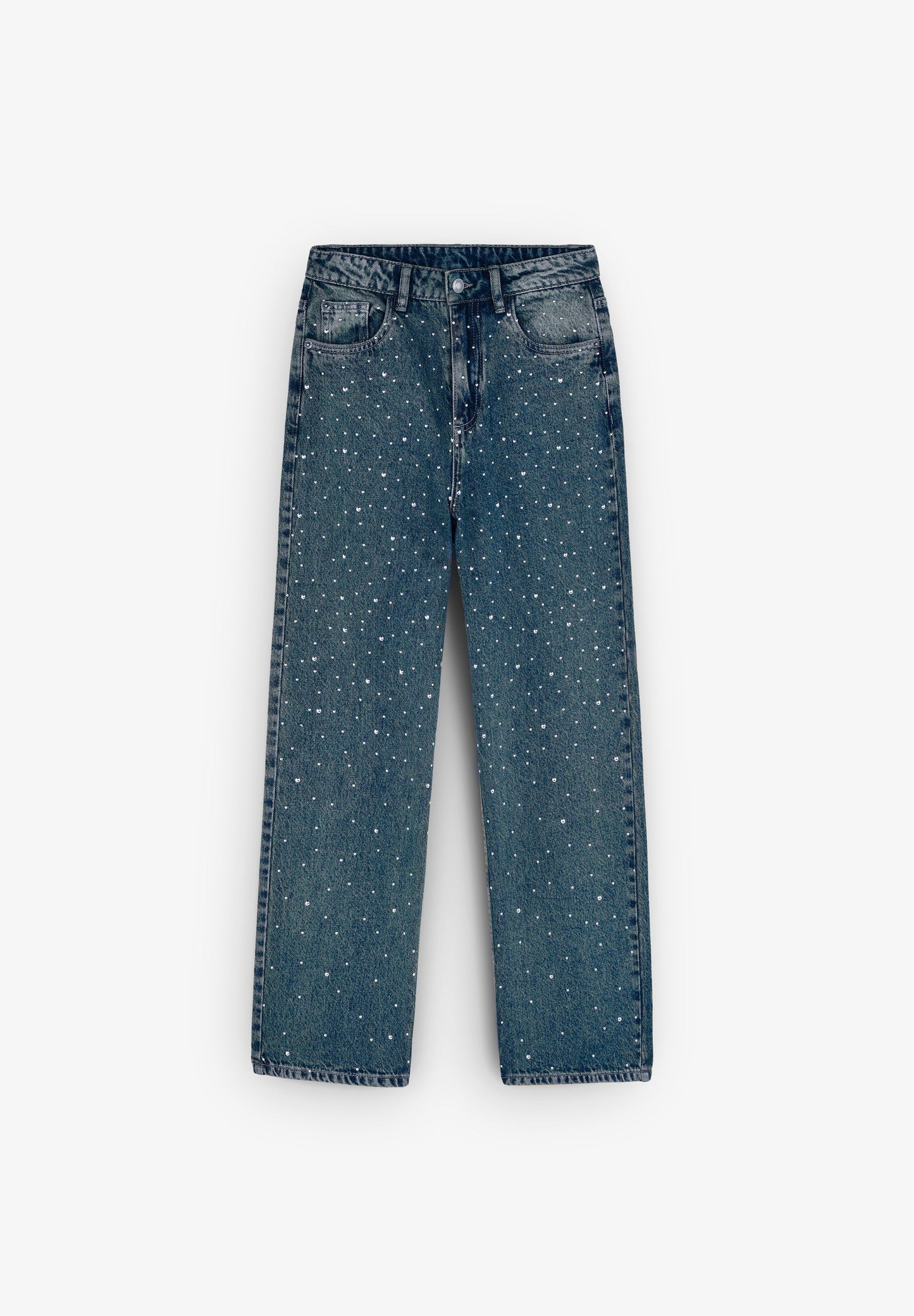 JEANS RECTOS TACHAS