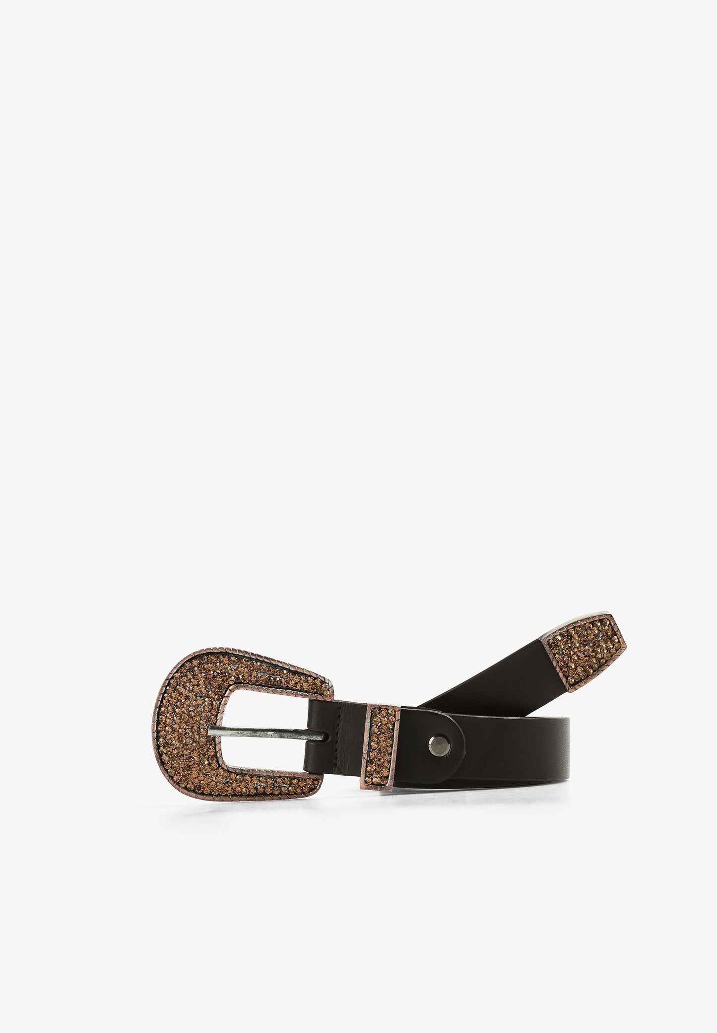 CINTURÓN HEBILLA JOYA DORADA