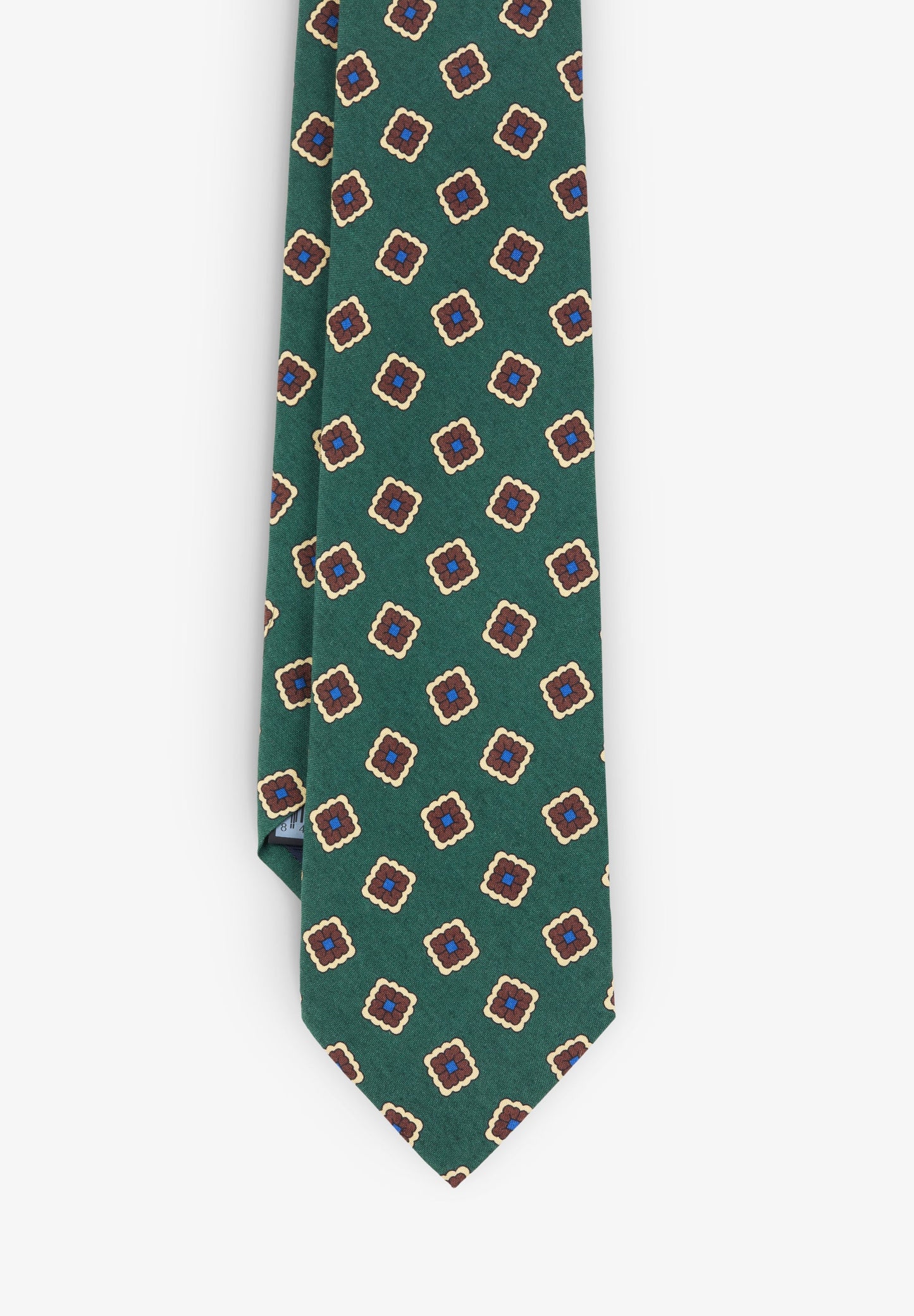 CORBATA MOTIVOS CUADRADOS FLORES