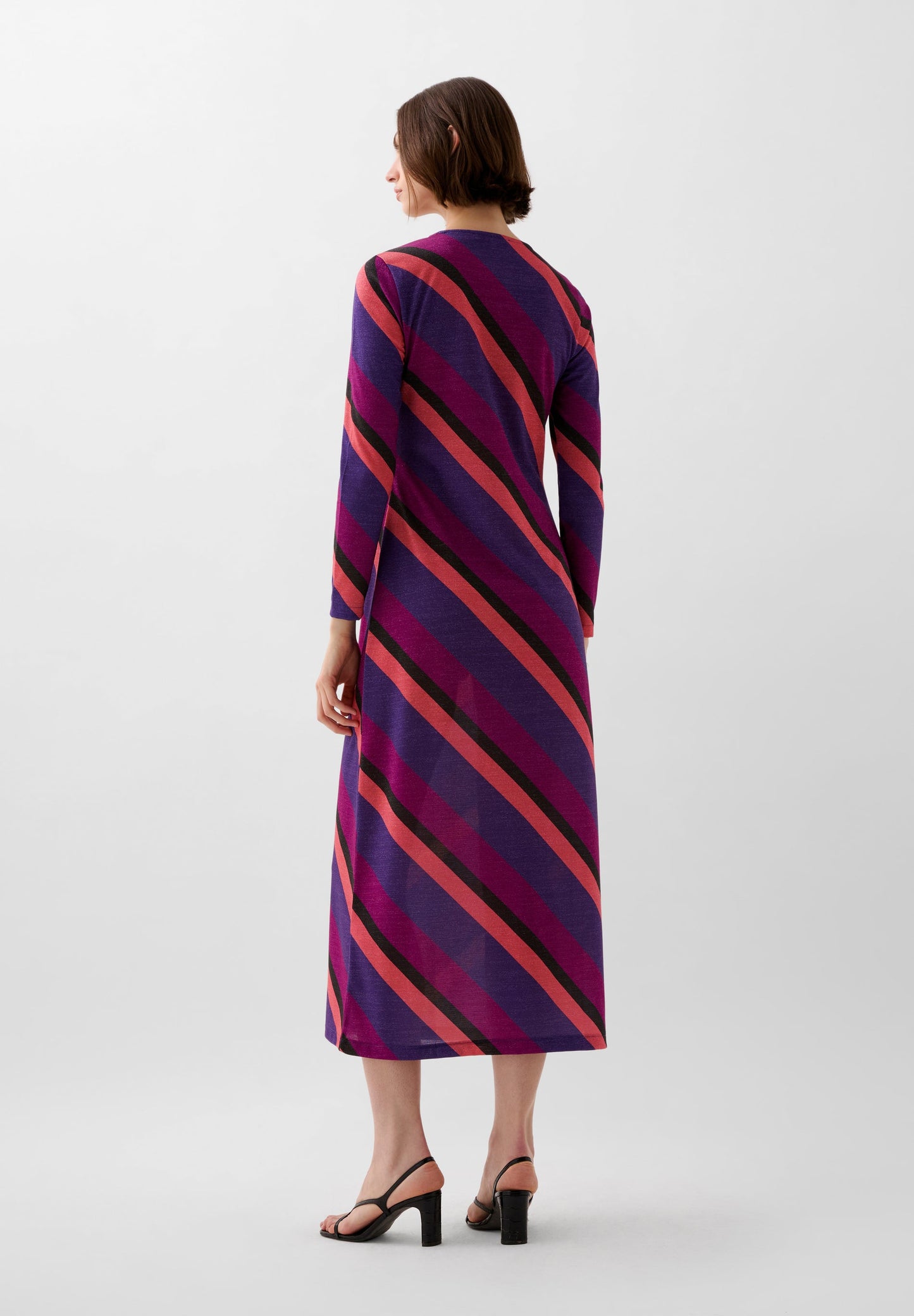 VESTIDO RAYAS LUREX