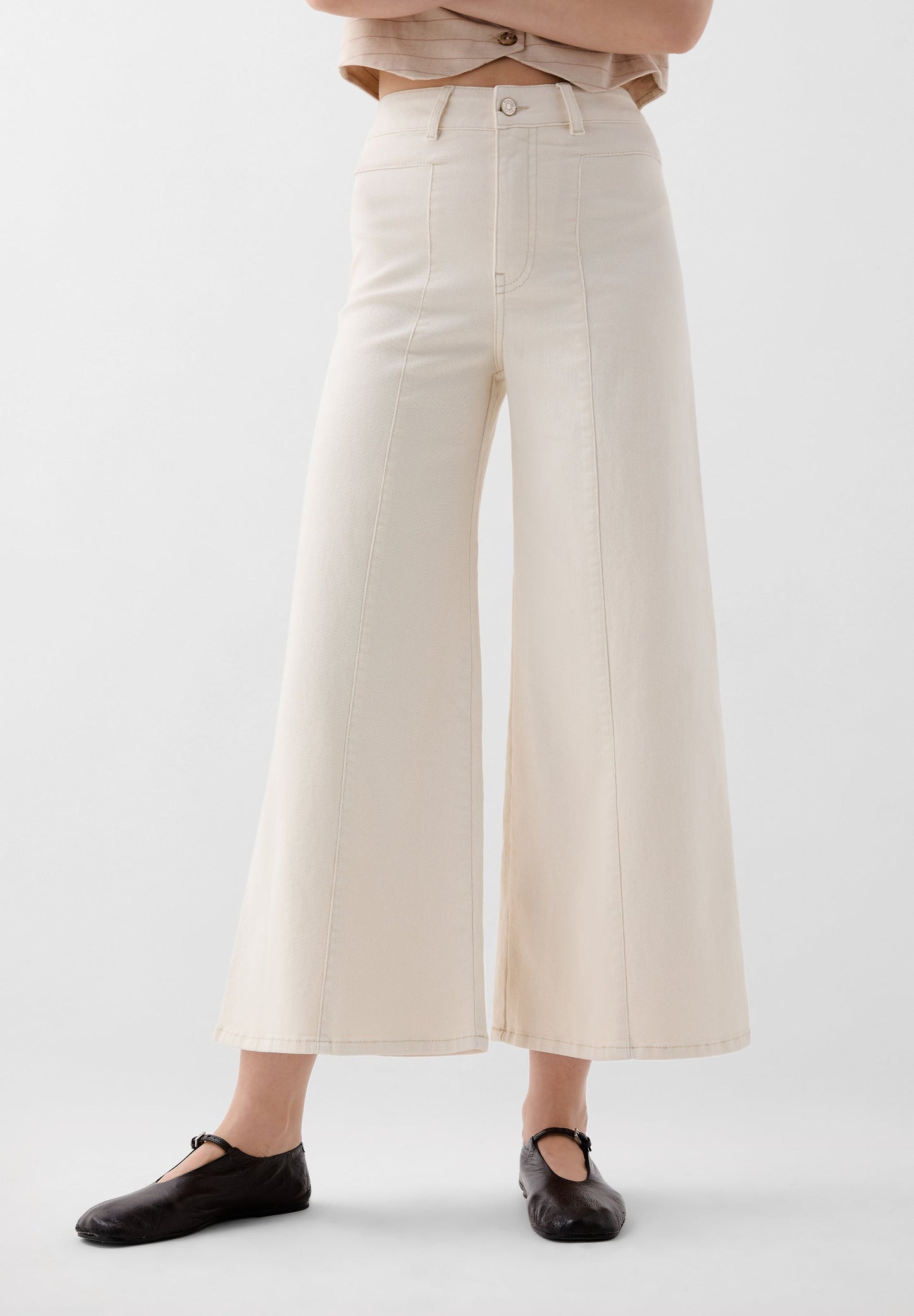 JEANS CULOTTE COSTURAS