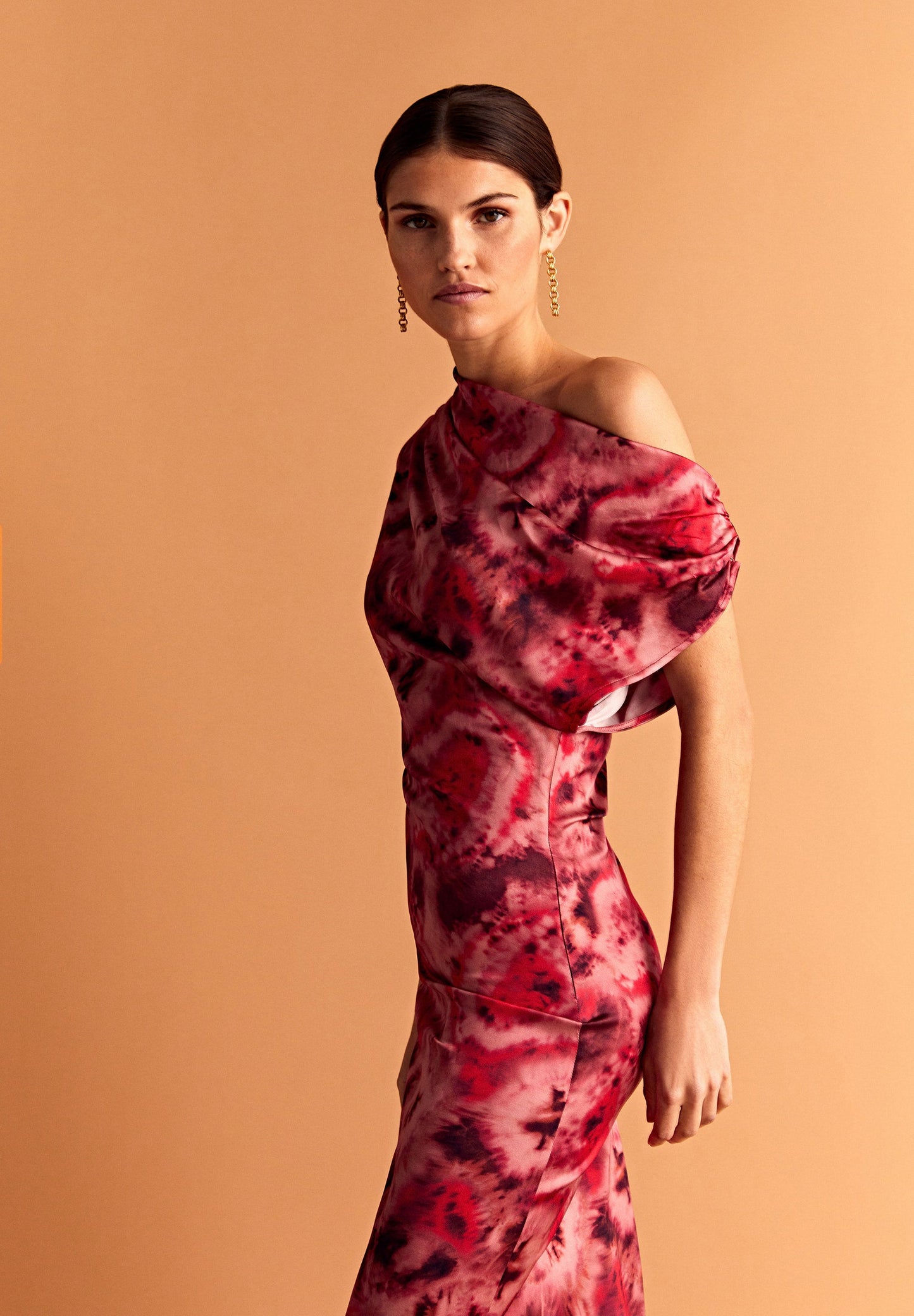 VESTIDO MIDI FLUIDO TIE DYE