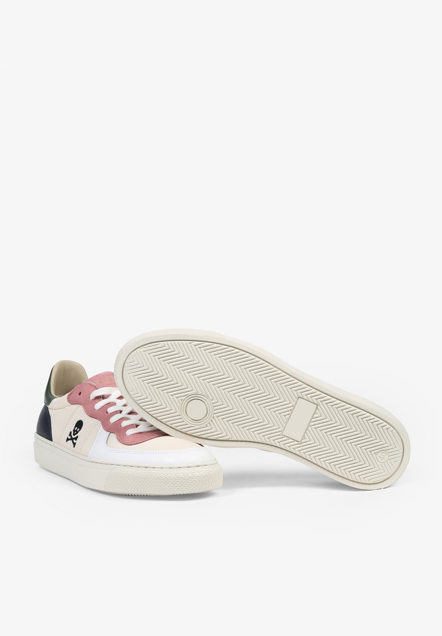 SNEAKERS PIEL ANTE CALAVERA