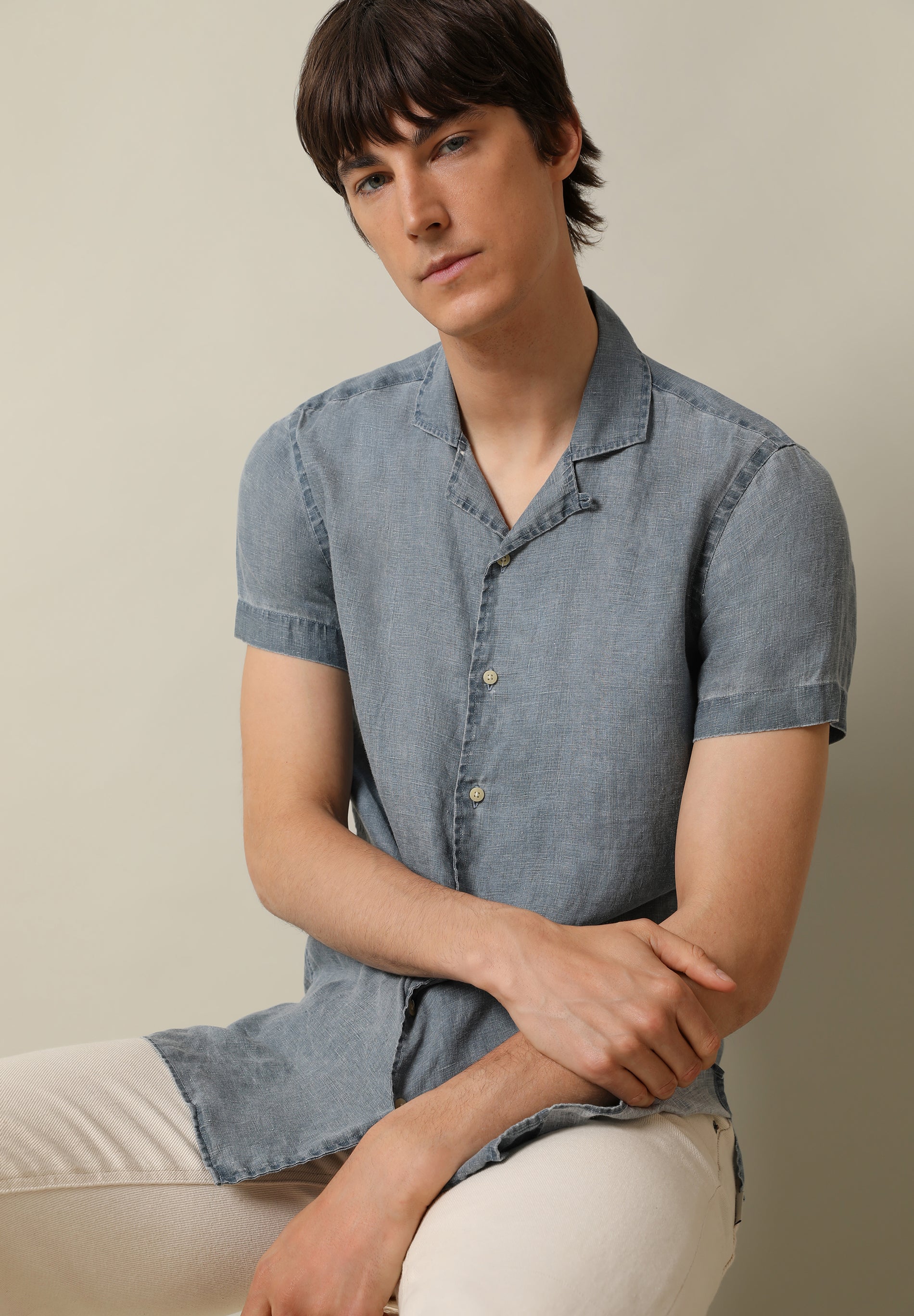 CAMISA MANGA CORTA LINO