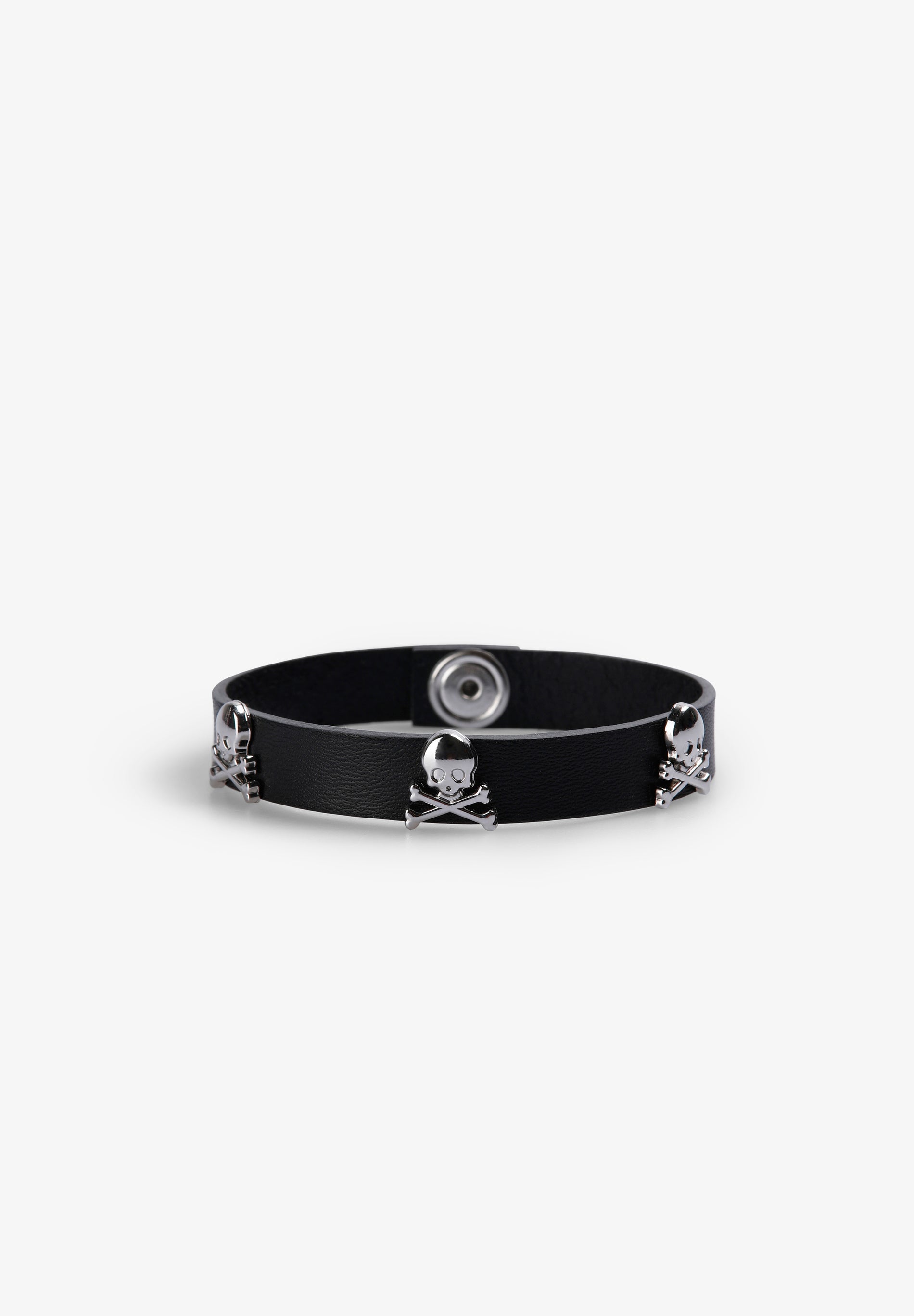 PULSERA PIEL CALAVERAS