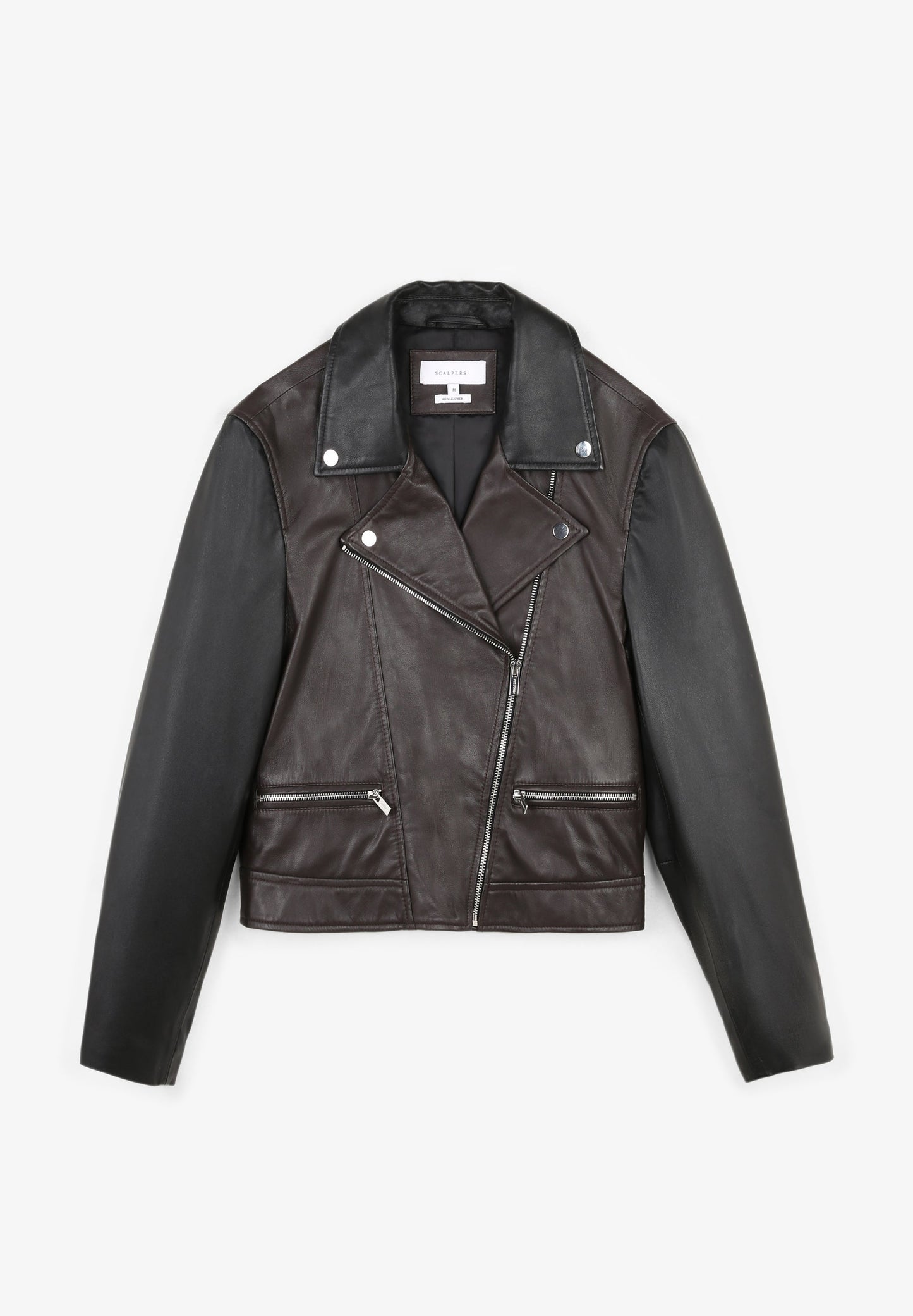 CHAQUETA BIKER BICOLOR