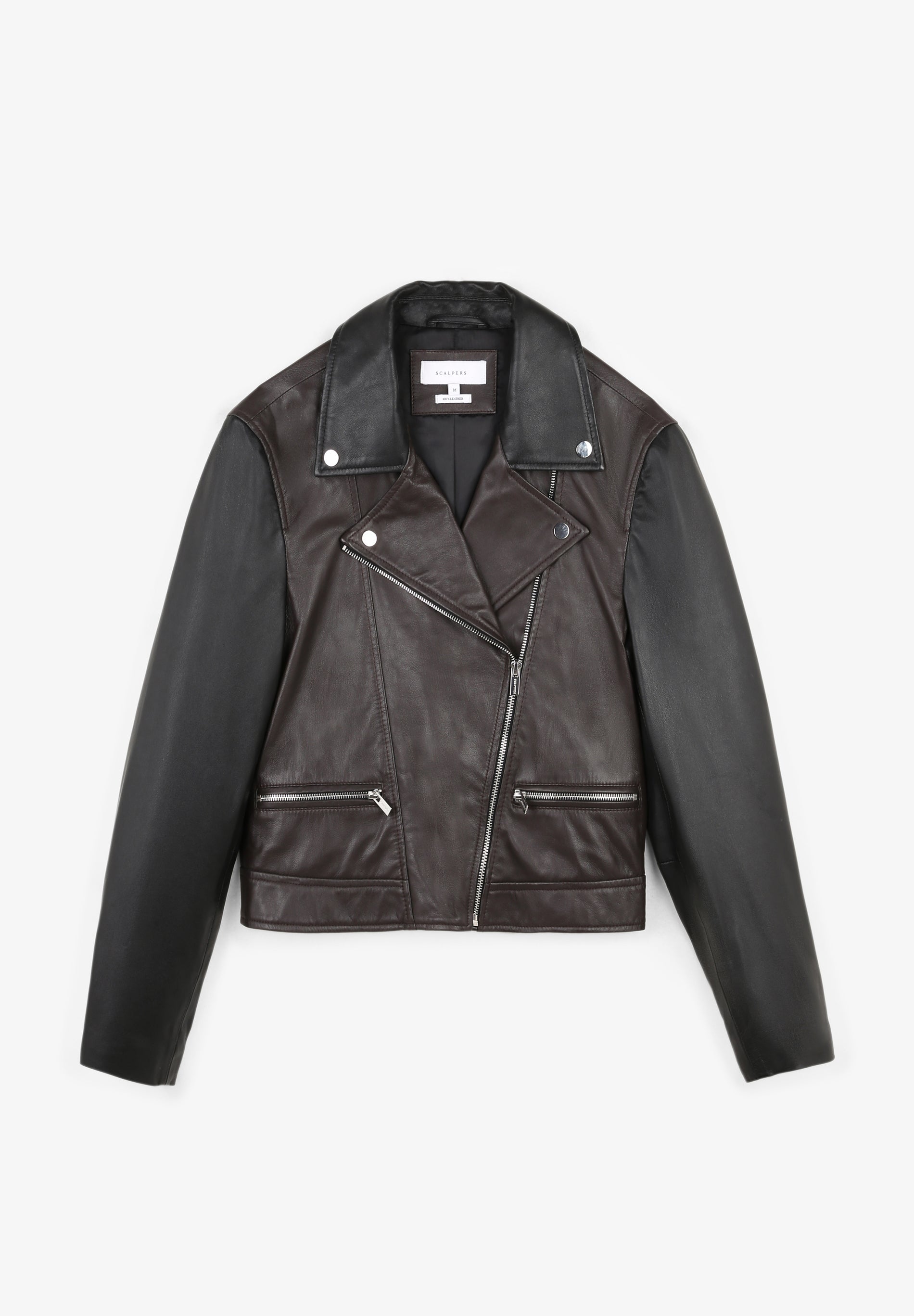 CHAQUETA BIKER BICOLOR