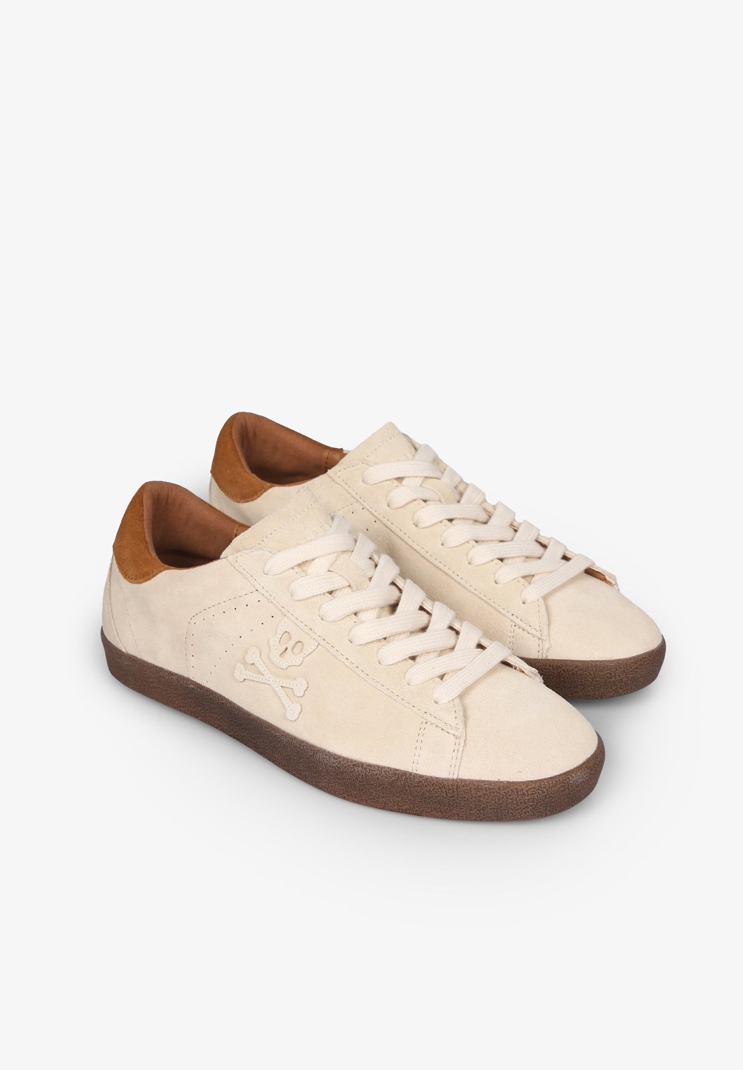 SNEAKERS BAJAS ANTE CALAVERA TONO