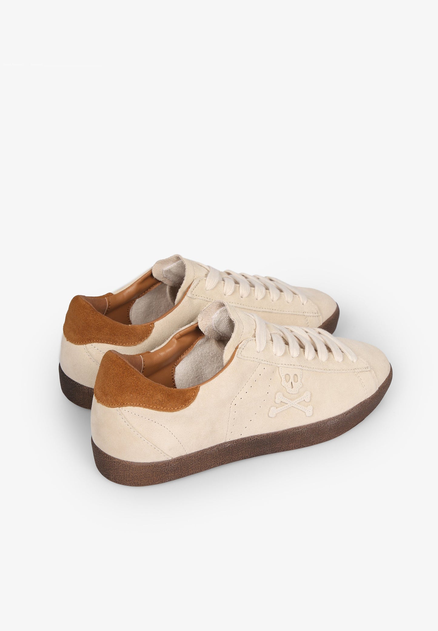 SNEAKERS BAJAS ANTE CALAVERA TONO