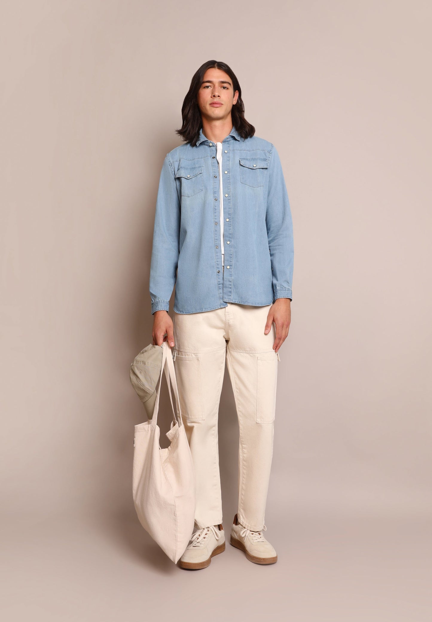 CAMISA DENIM BOLSILLOS