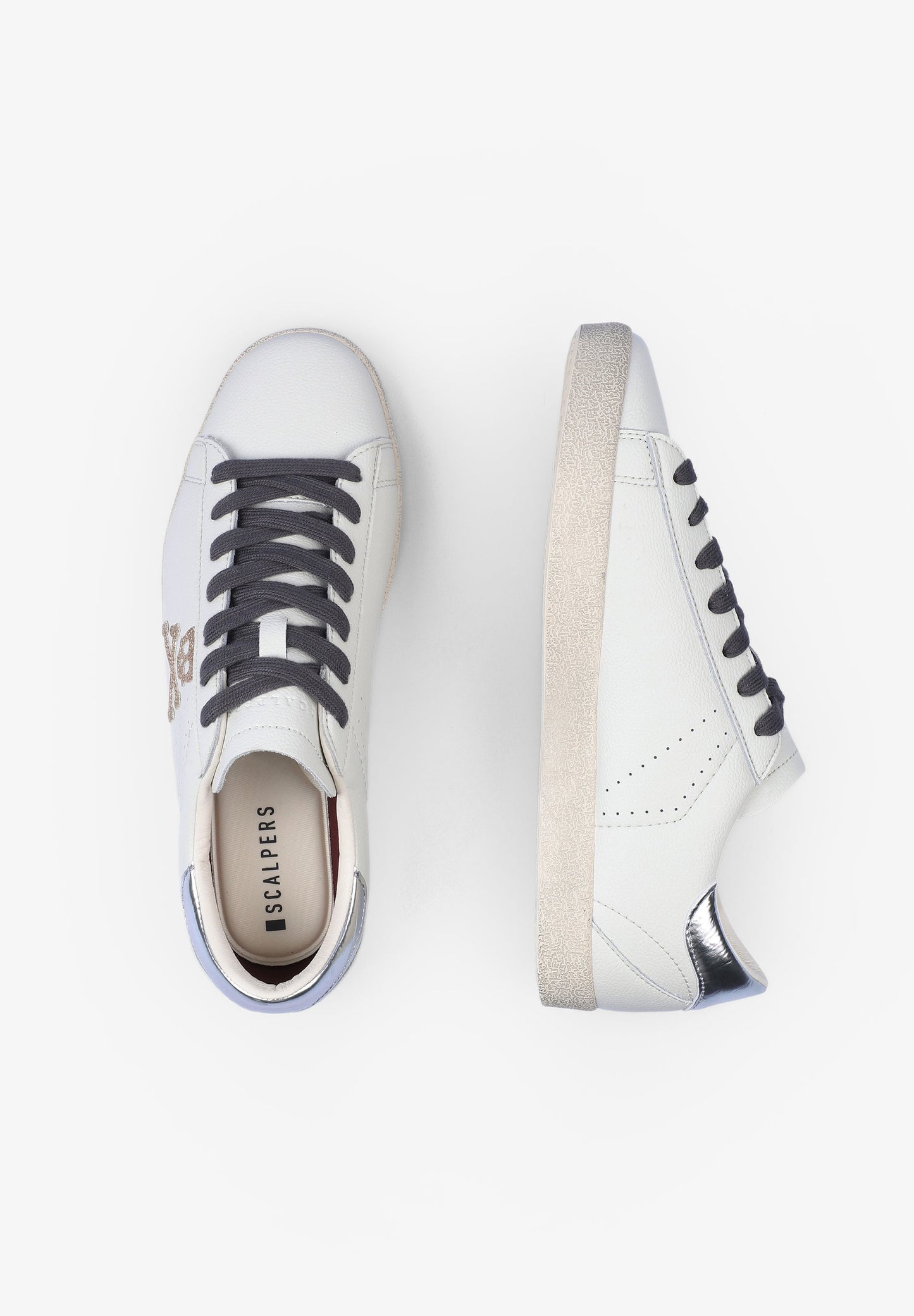 SNEAKERS BAJAS CALAVERA GLITTER