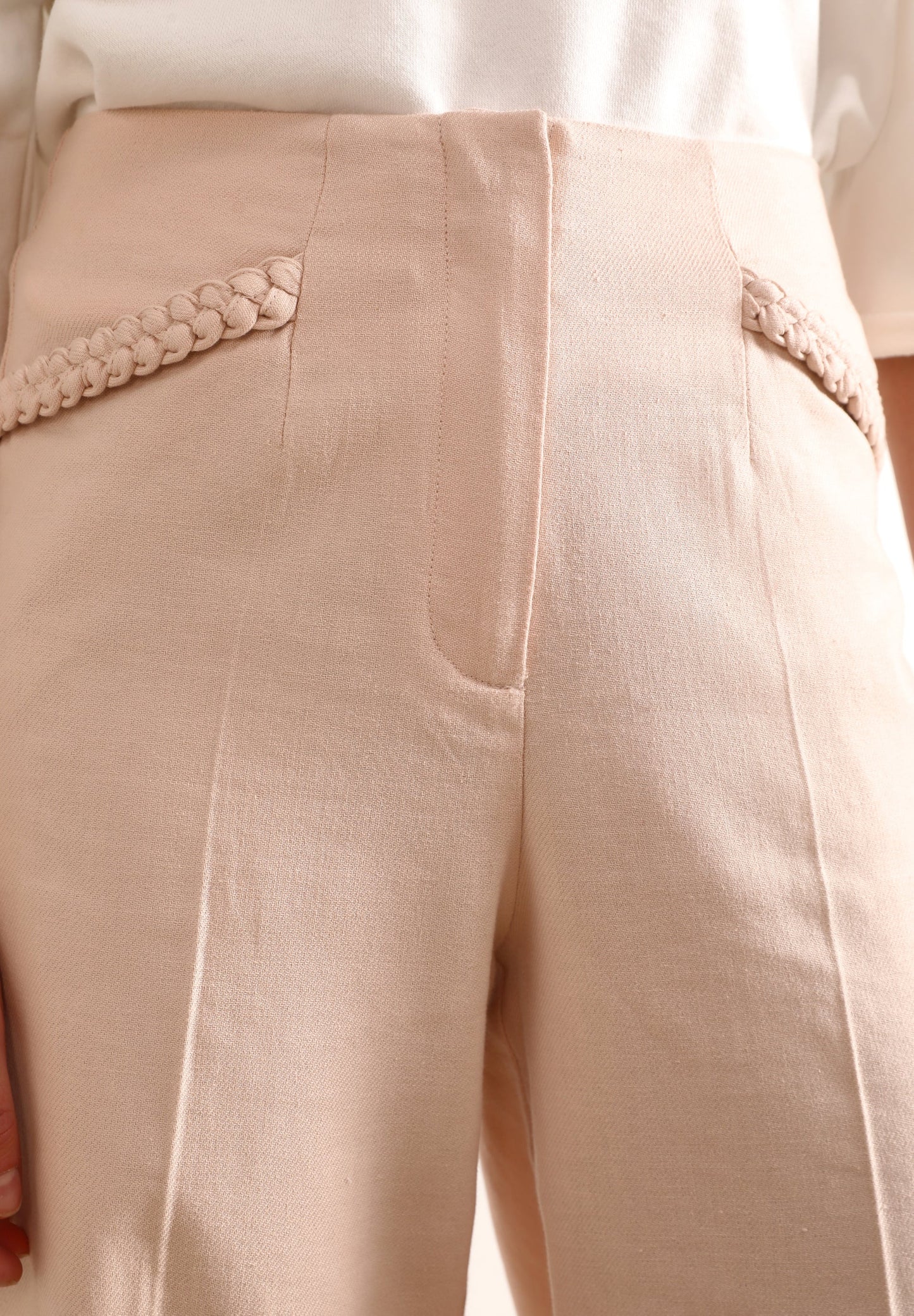 PANTALÓN LINO DETALLES TRENZADOS