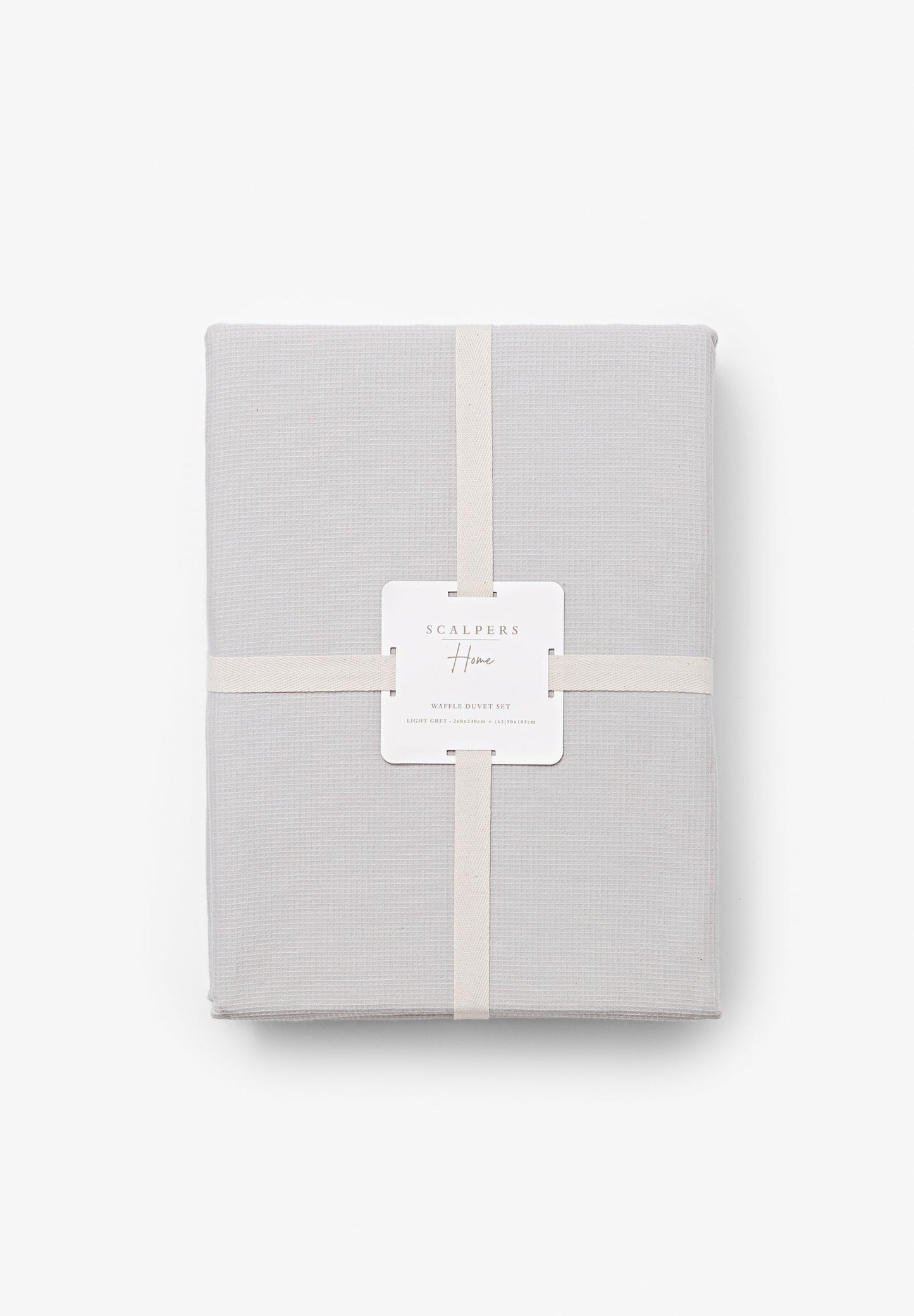 CAMA 180 CM | FUNDA NÓRDICA Y ALMOHADAS WAFFLE