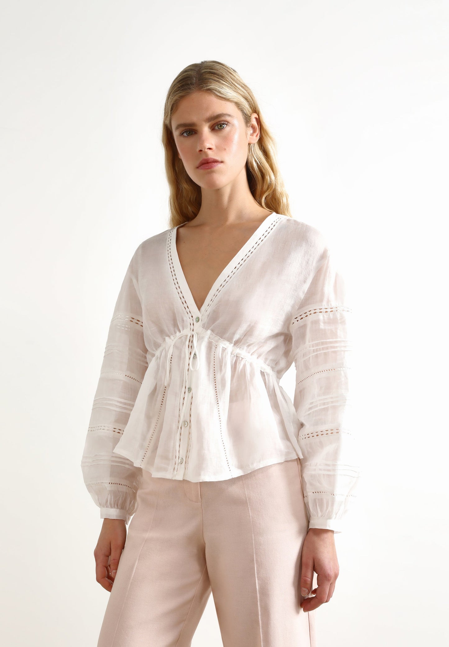BLUSA CALADOS LAZO