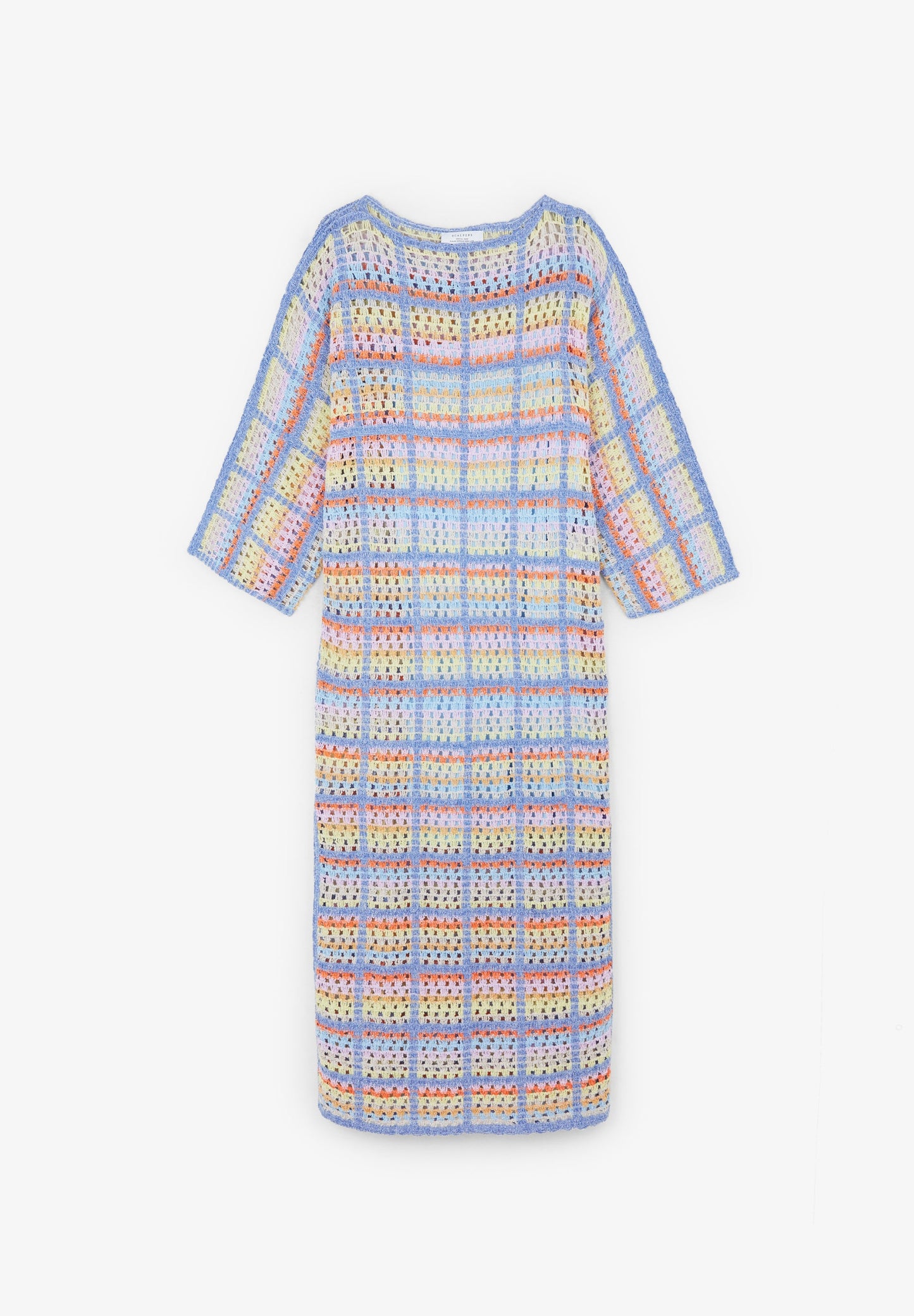VESTIDO CUADROS CROCHET