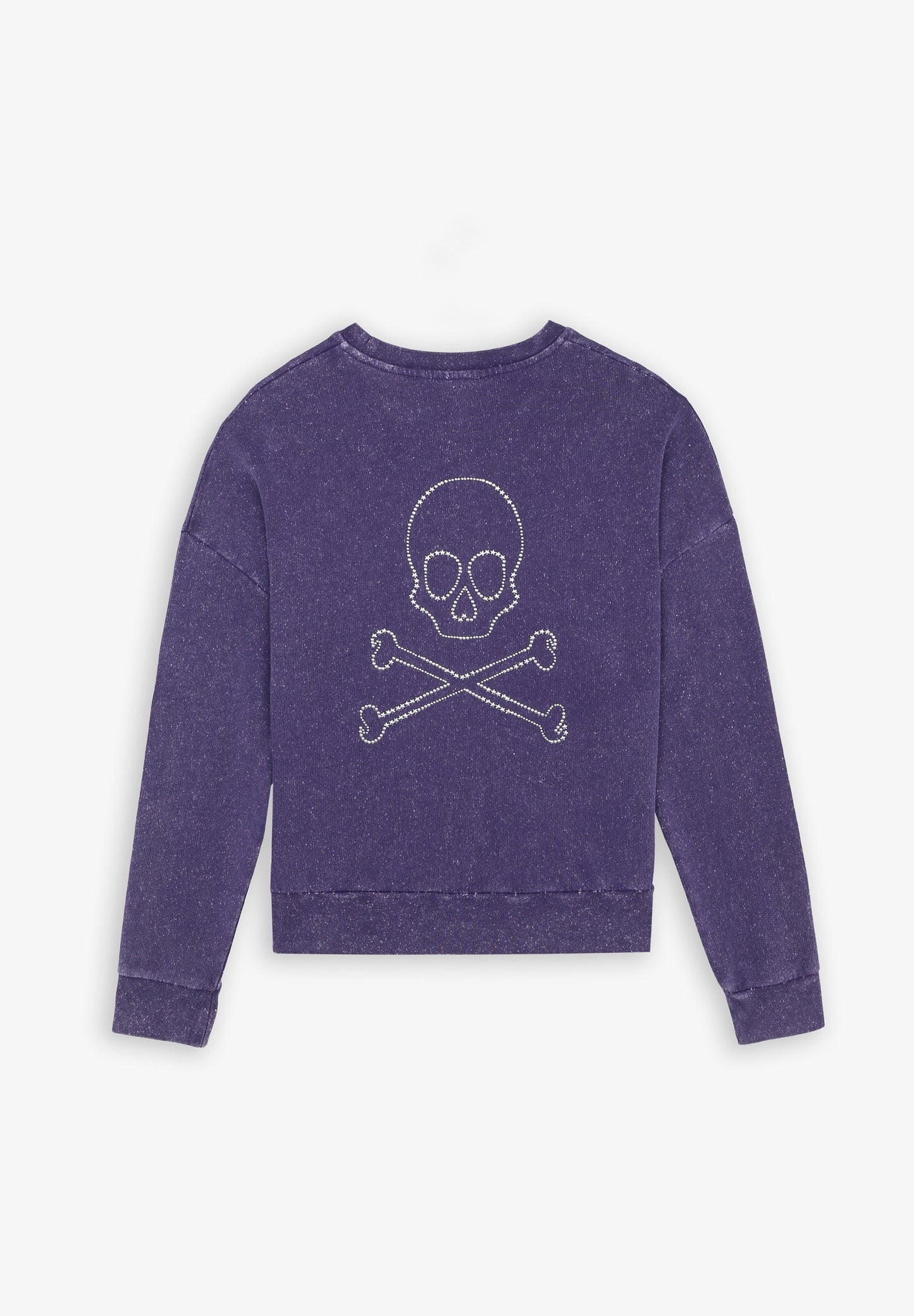 SUDADERA LAVADA CALAVERA GLITTER