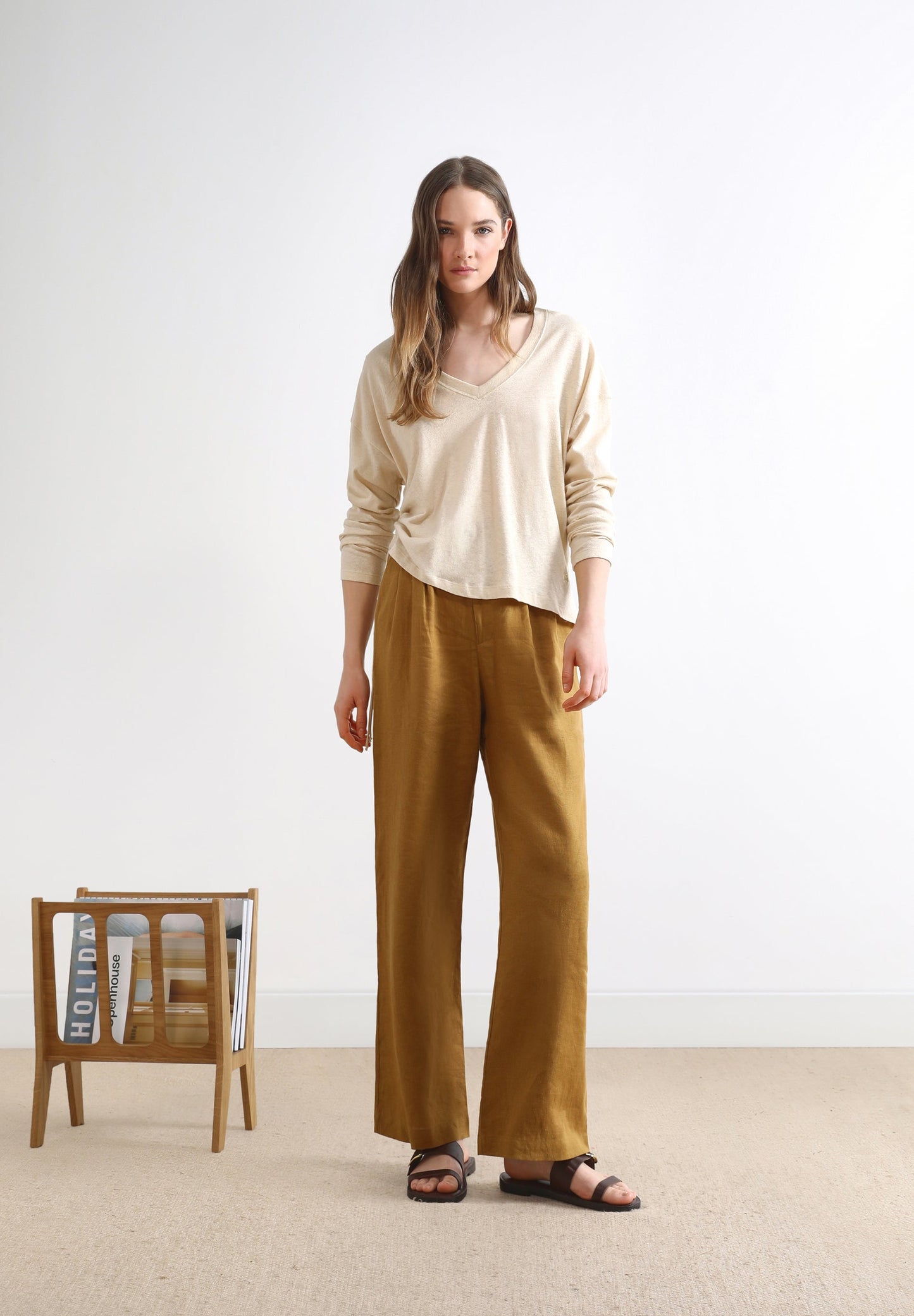 CAMISETA LINO MANGA LARGA