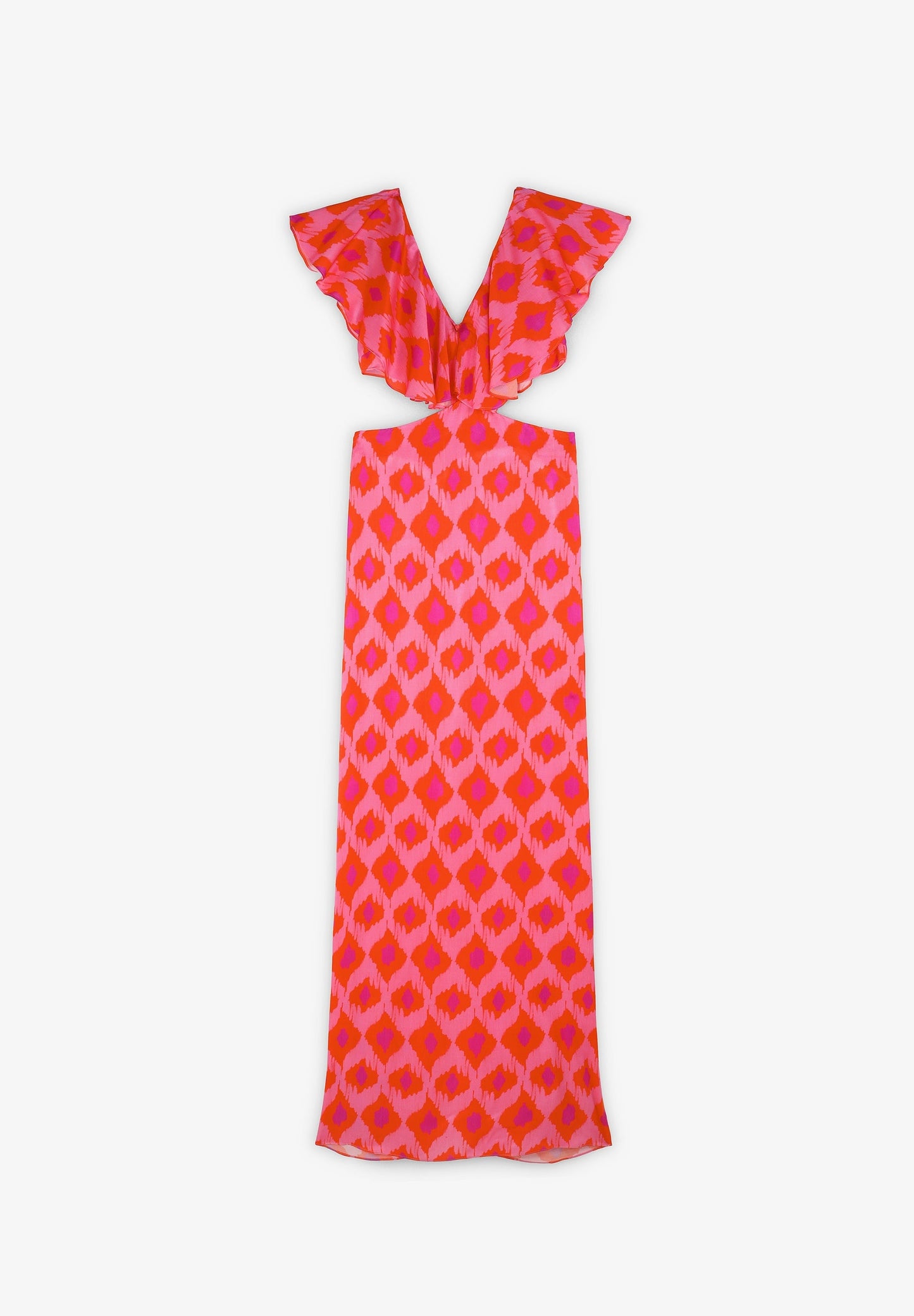 VESTIDO CUT OUT VOLANTE
