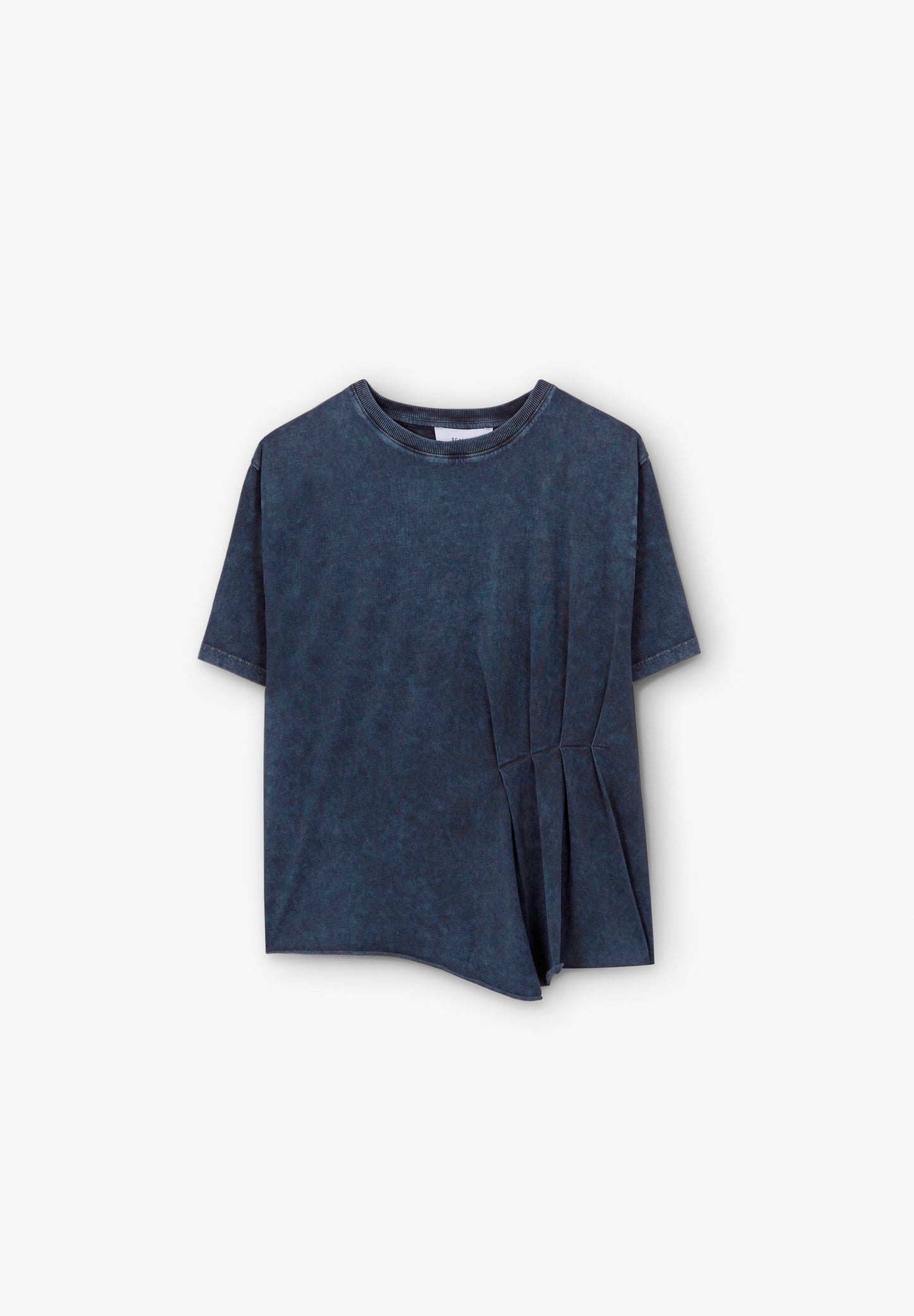 CAMISETA LAVADA PLISADO LATERAL
