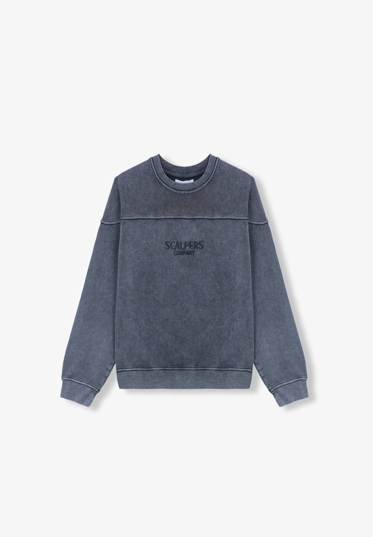 SUDADERA LAVADA LOGO BORDADO
