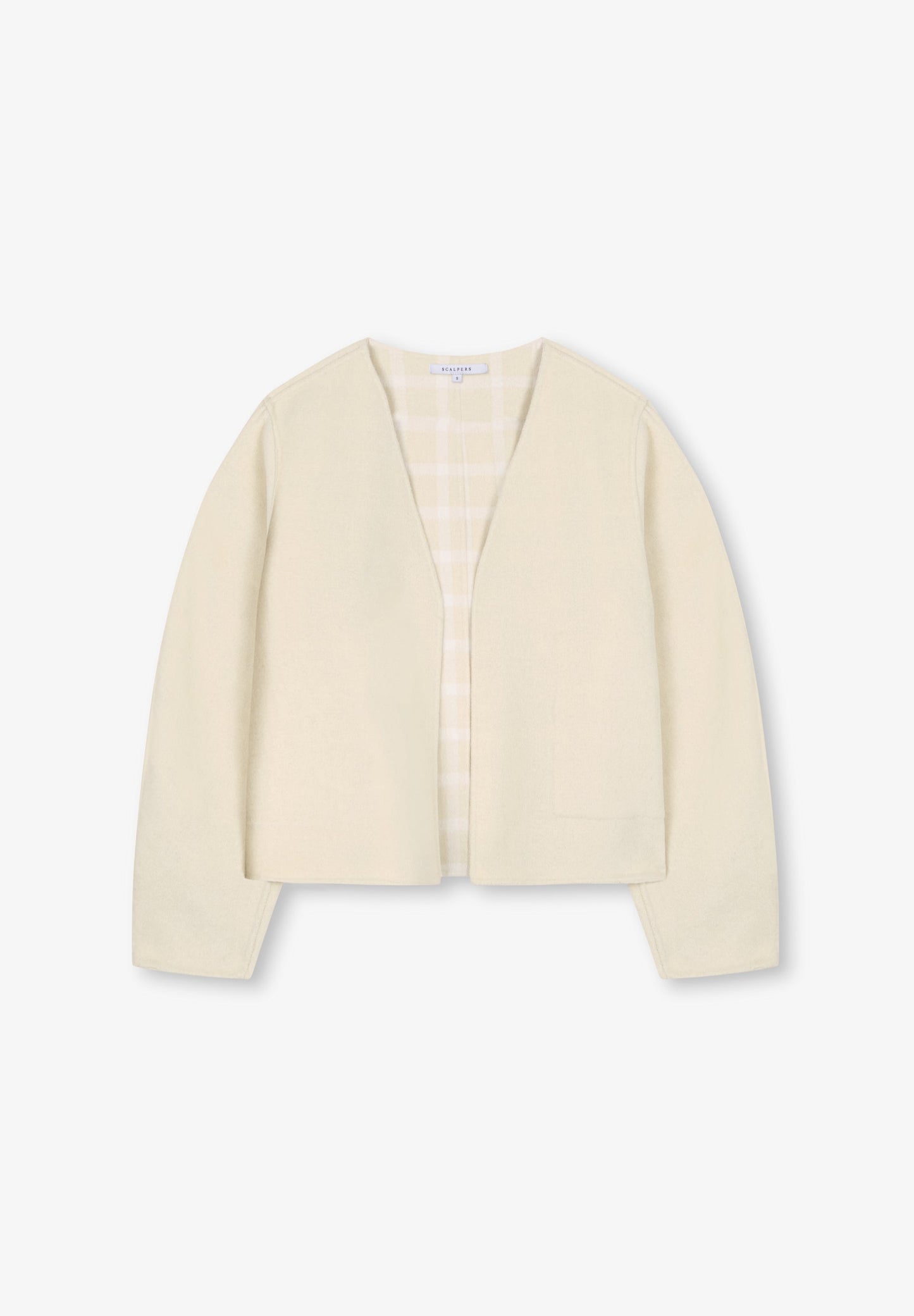 CHAQUETA LANA CUADROS REVERSIBLE