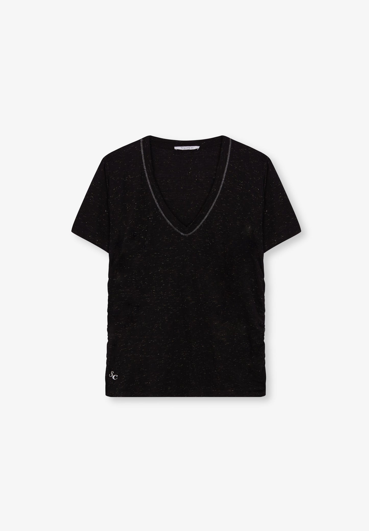 CAMISETA LUREX FRUNCIDO LATERAL