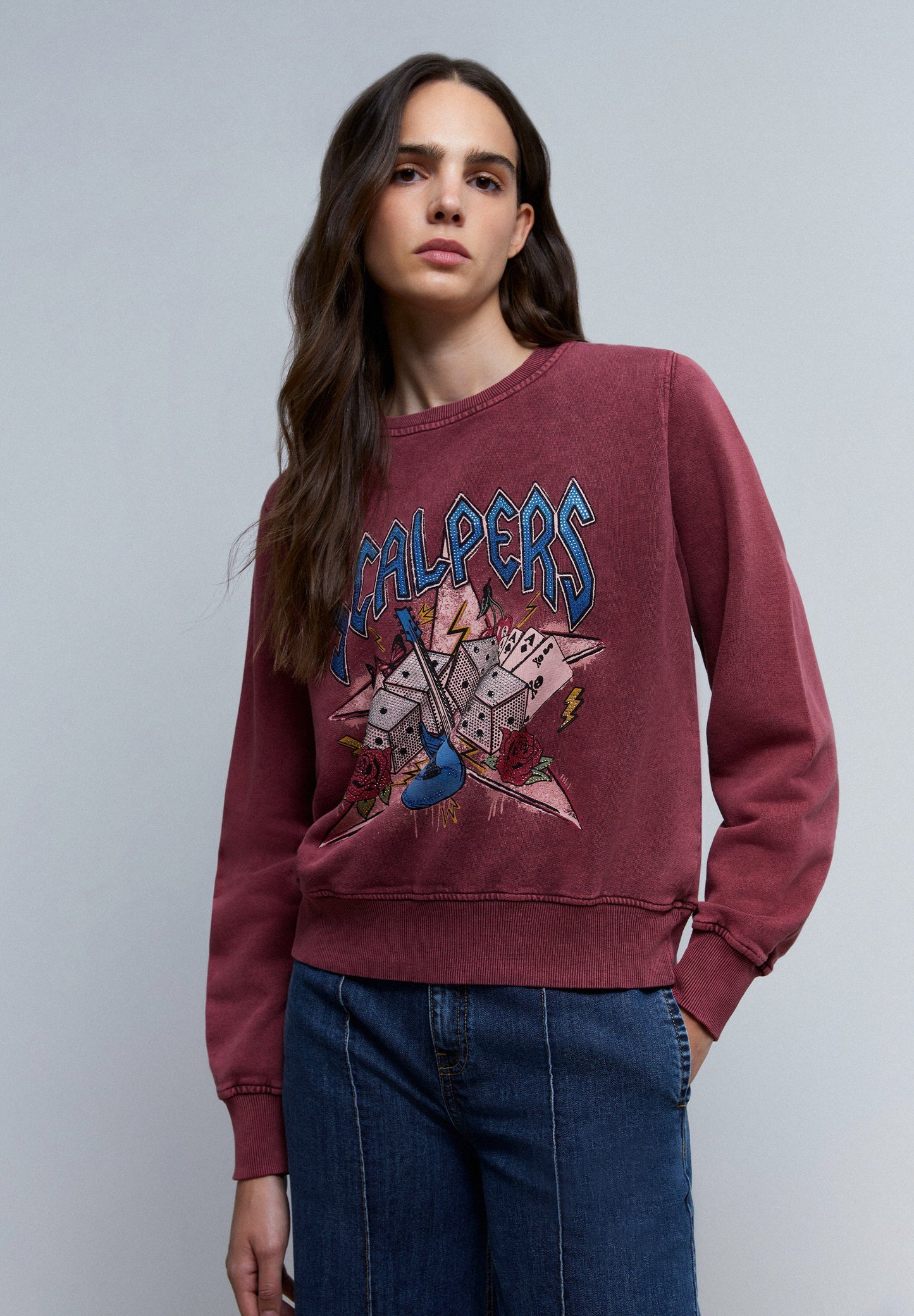 SUDADERA LOGO PRINT CRISTALES