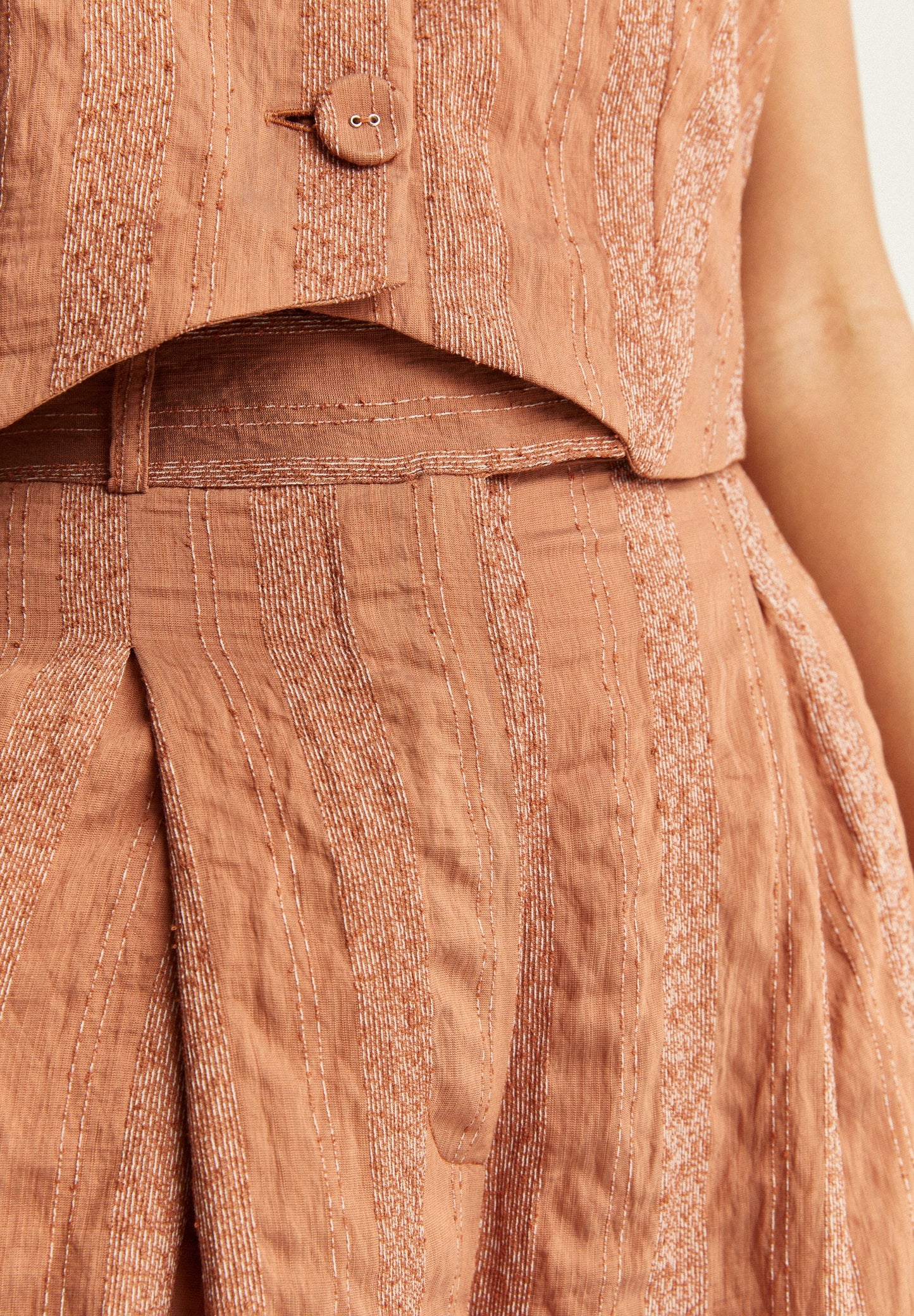 PANTALÓN RAYAS FULL LENGTH PINZAS