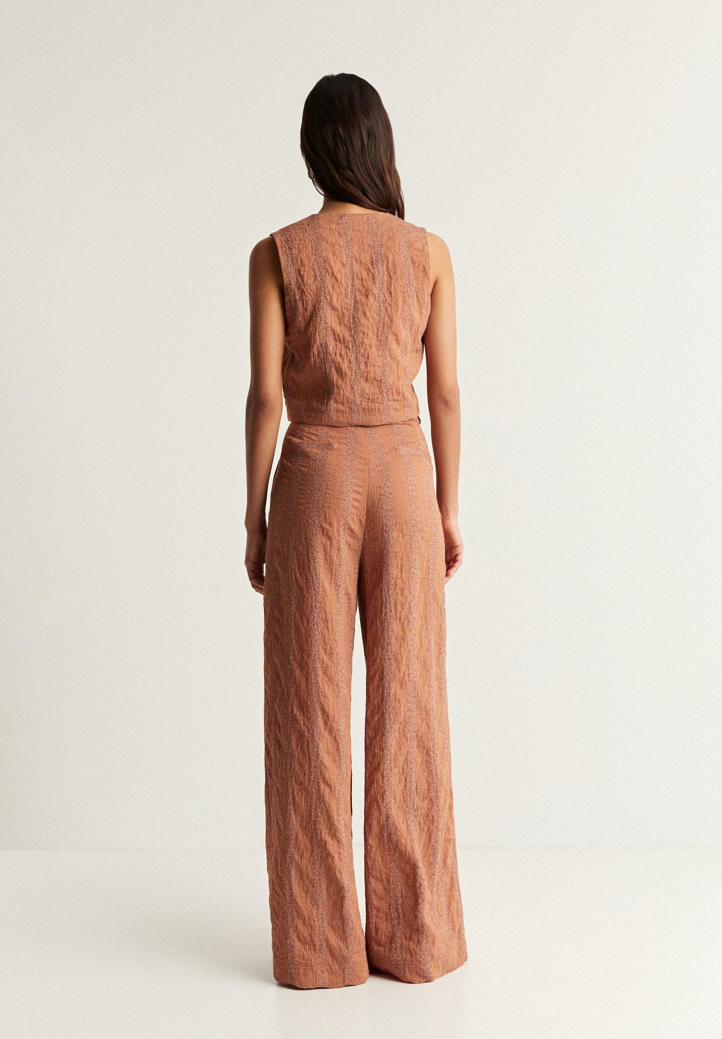 PANTALÓN RAYAS FULL LENGTH PINZAS