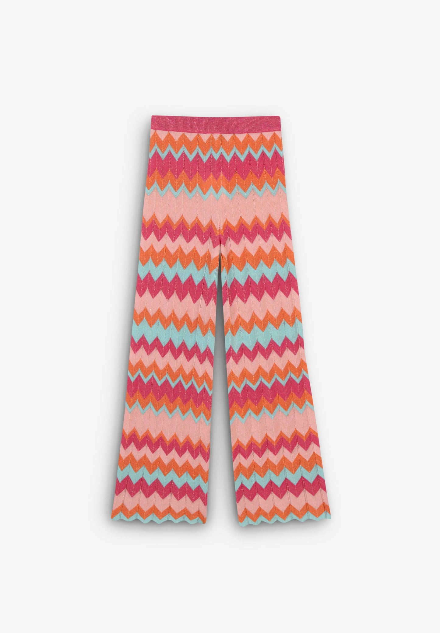 PANTALÓN PUNTO ZIGZAG LUREX