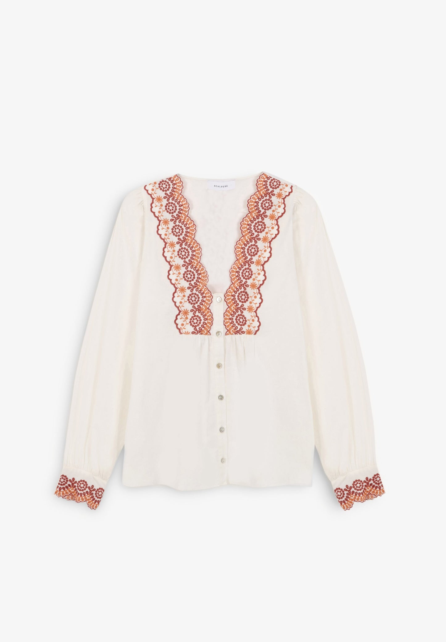BLUSA BORDADO CONTRASTE
