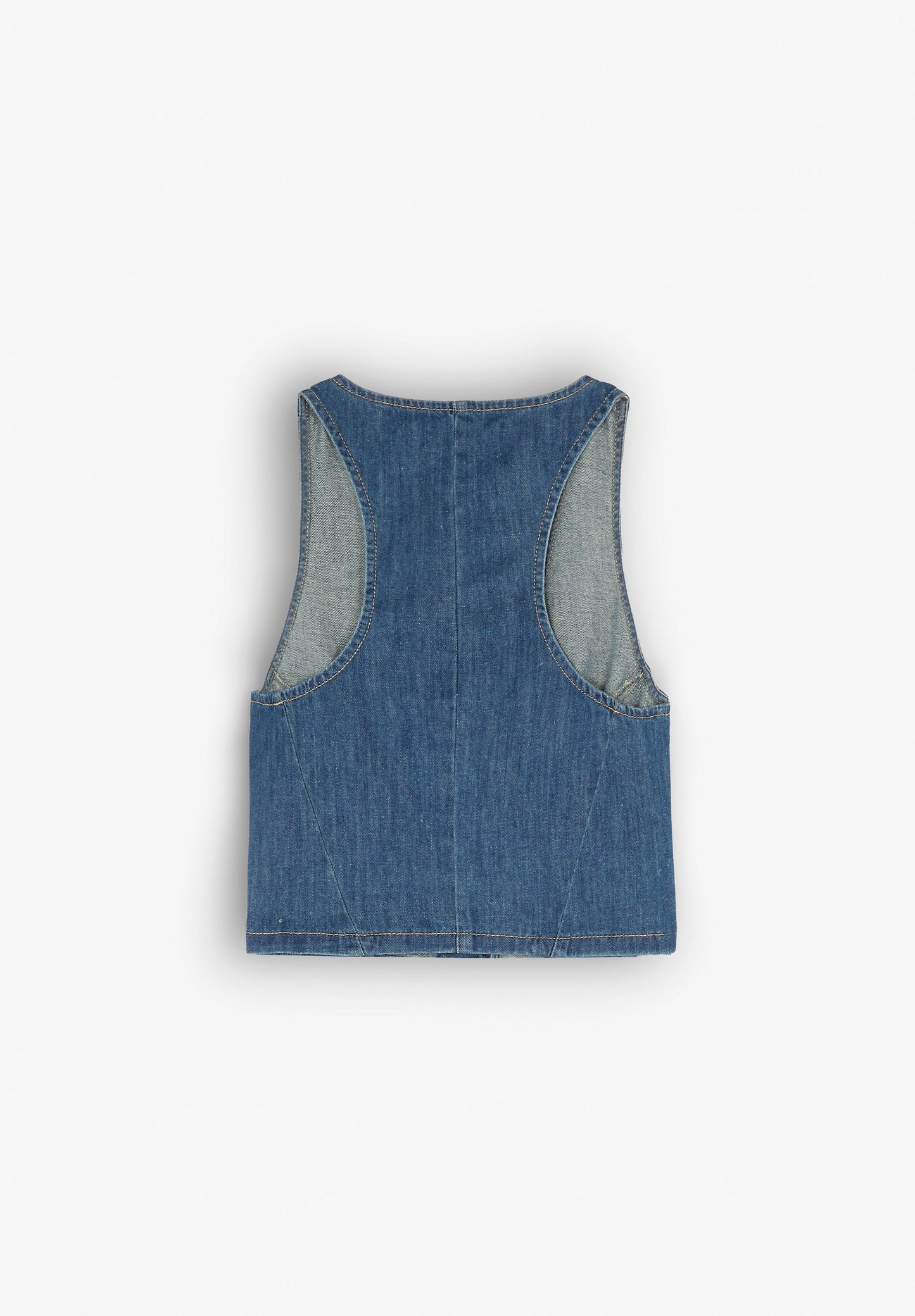 CHALECO DENIM CROPPED