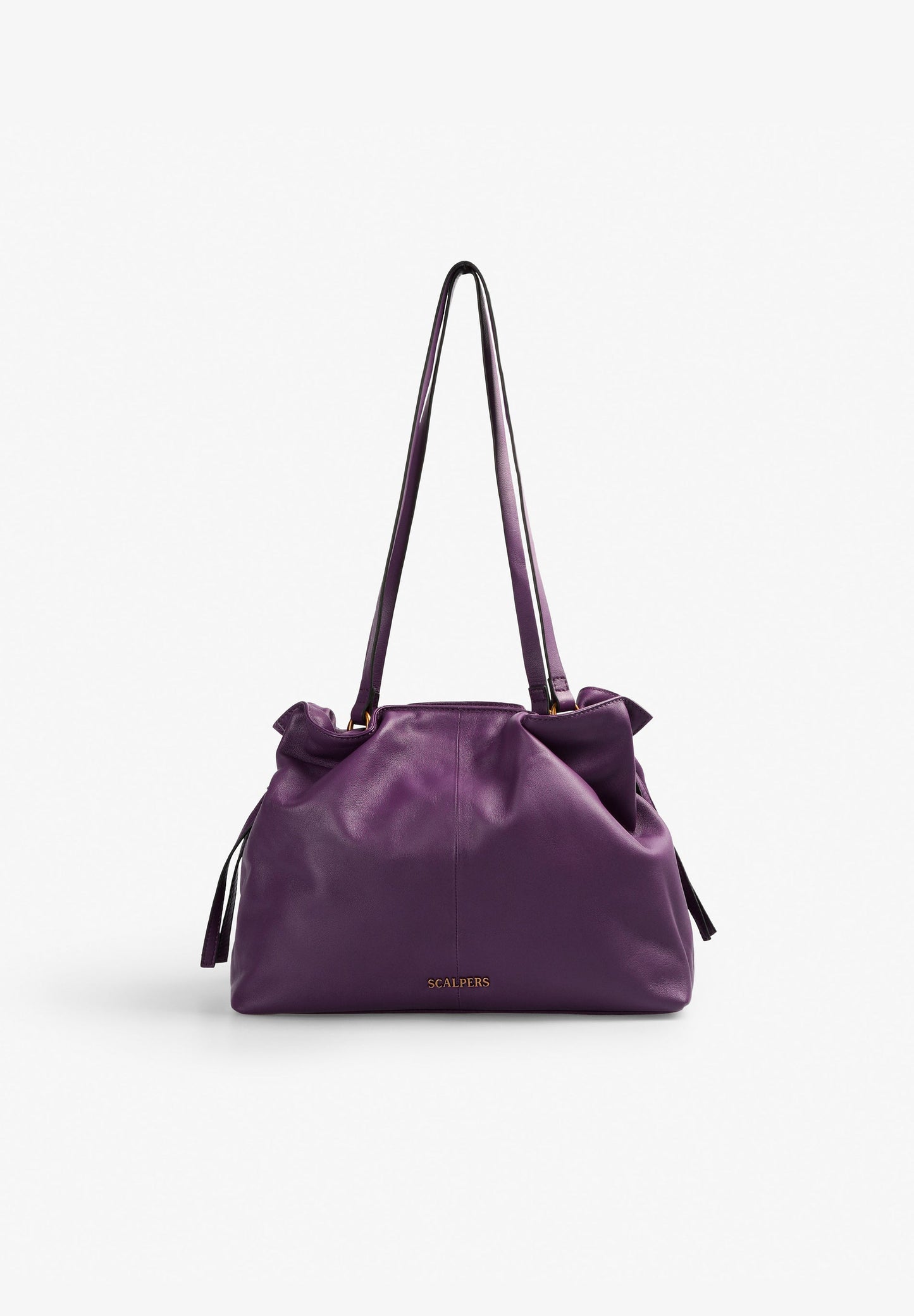 BOLSO HOMBRO PIEL DETALLES FRUNCES