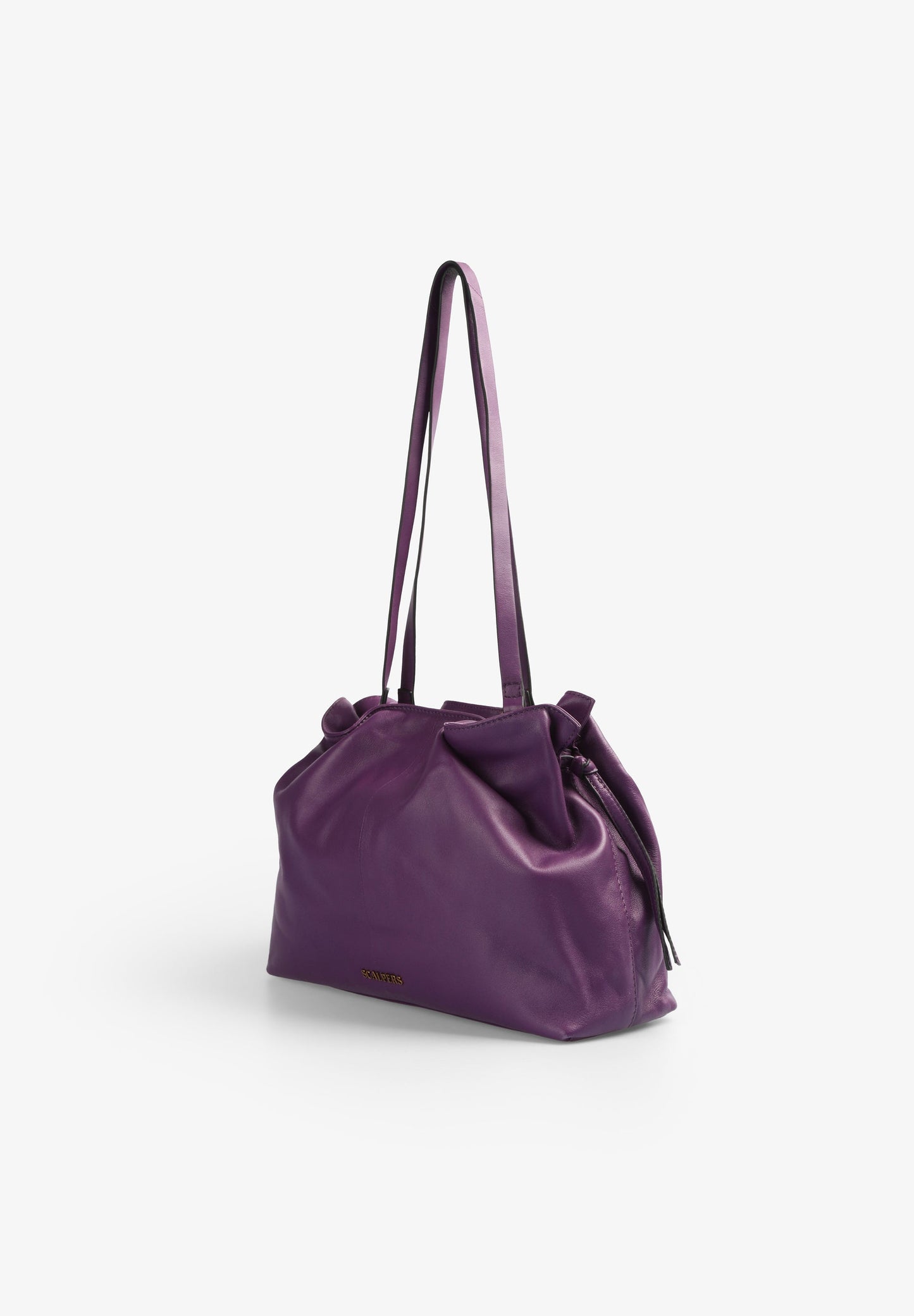 BOLSO HOMBRO PIEL DETALLES FRUNCES