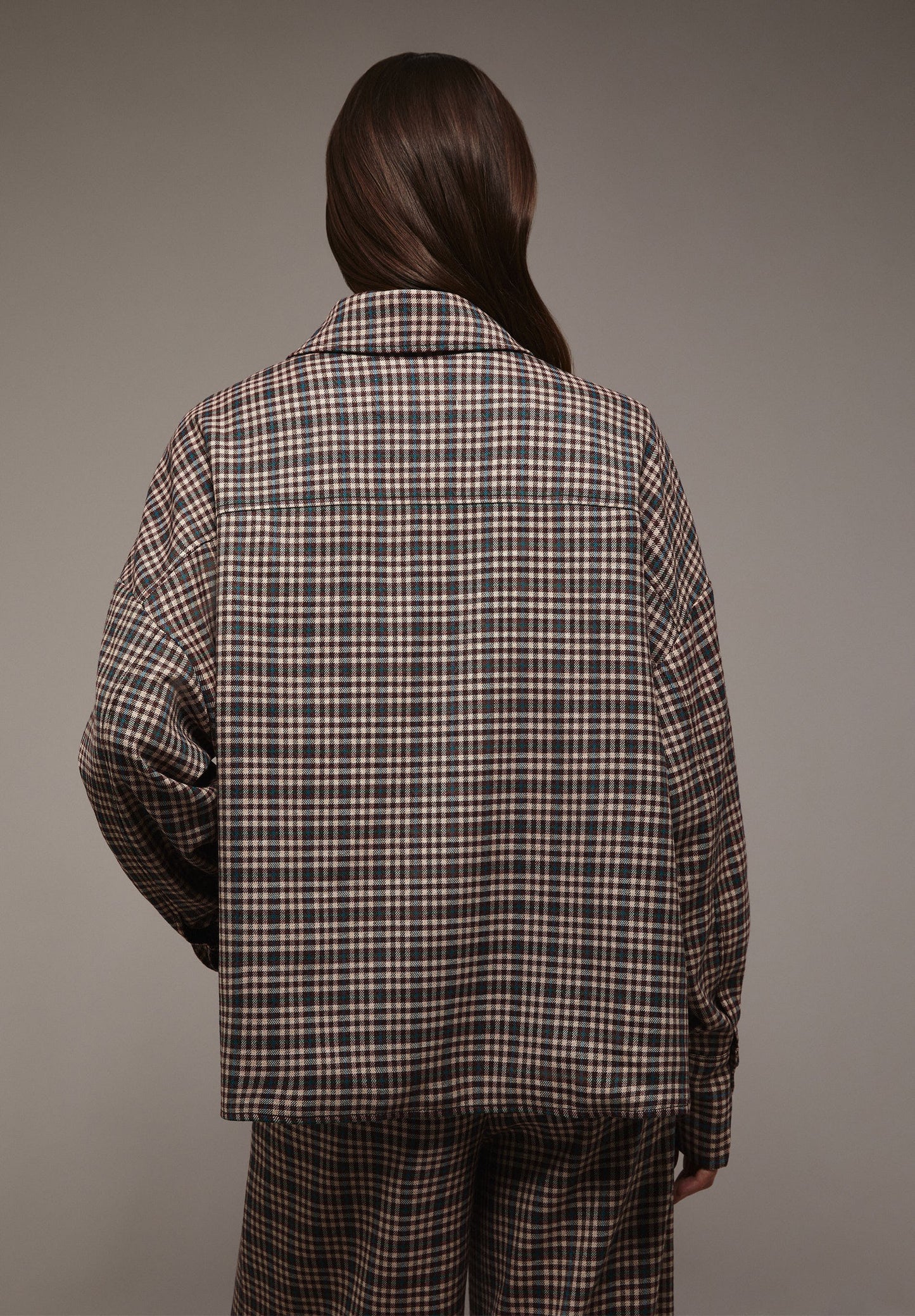 CHAQUETA CUADROS BOLSILLOS