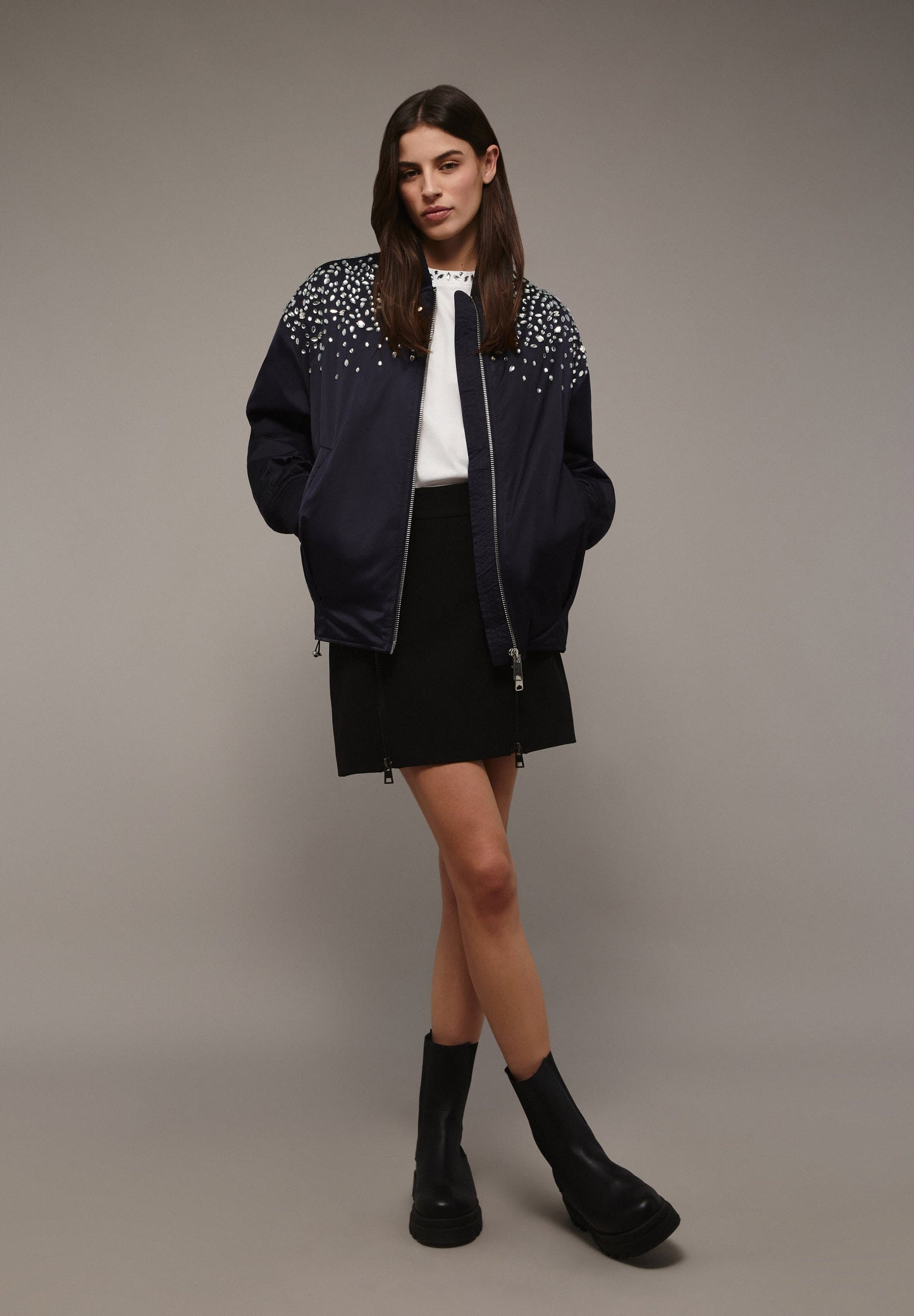 FALDA MINI DETALLE CREMALLERAS