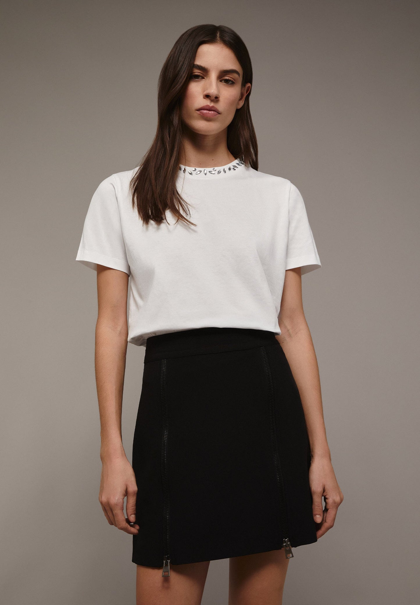 FALDA MINI DETALLE CREMALLERAS