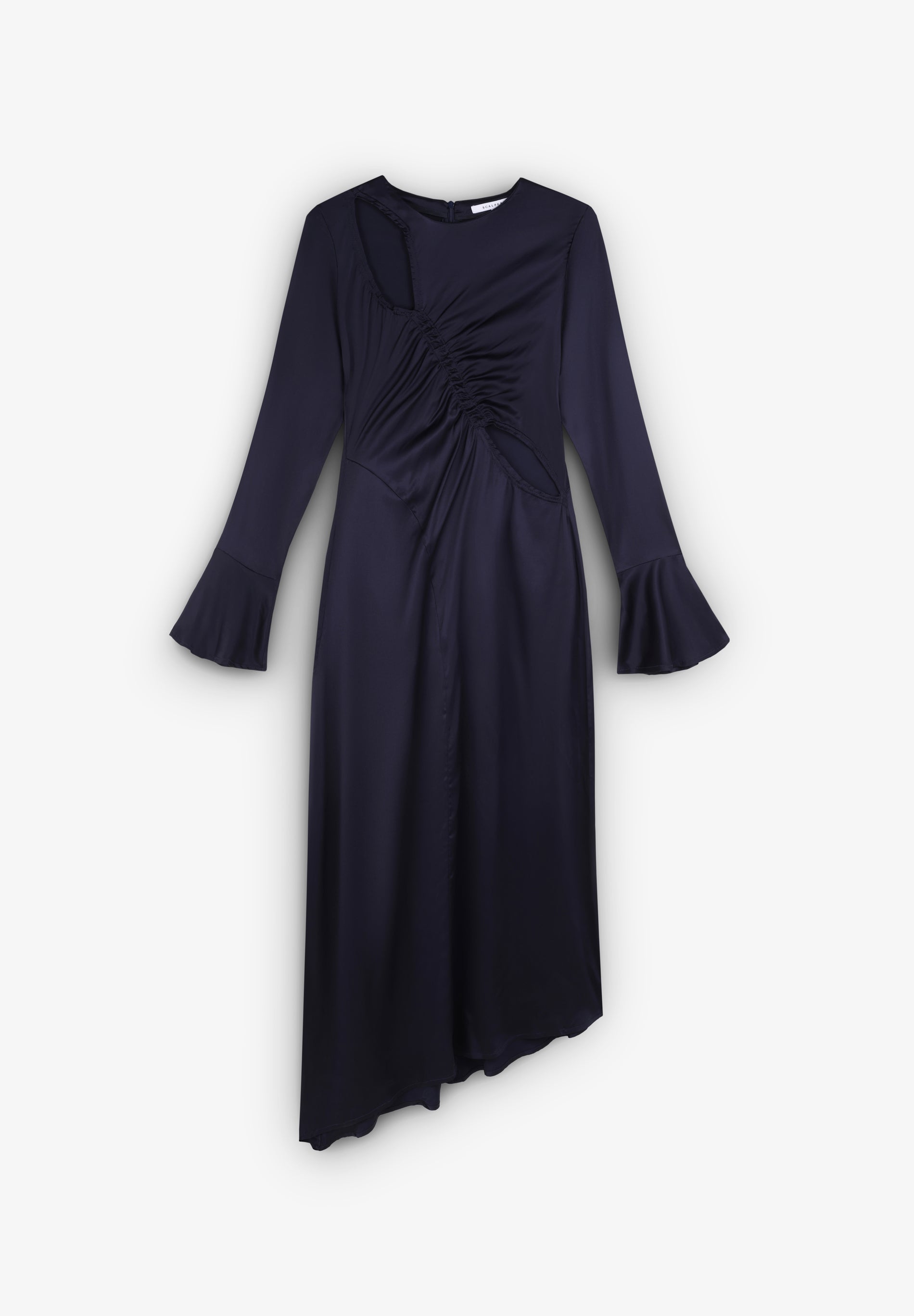 VESTIDO MIDI SATINADO ABERTURAS